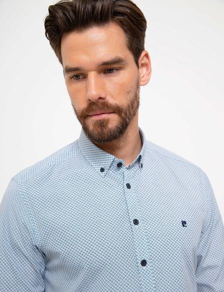 Lacivert Slim Fit Uzun Kollu Gömlek - 50211199002