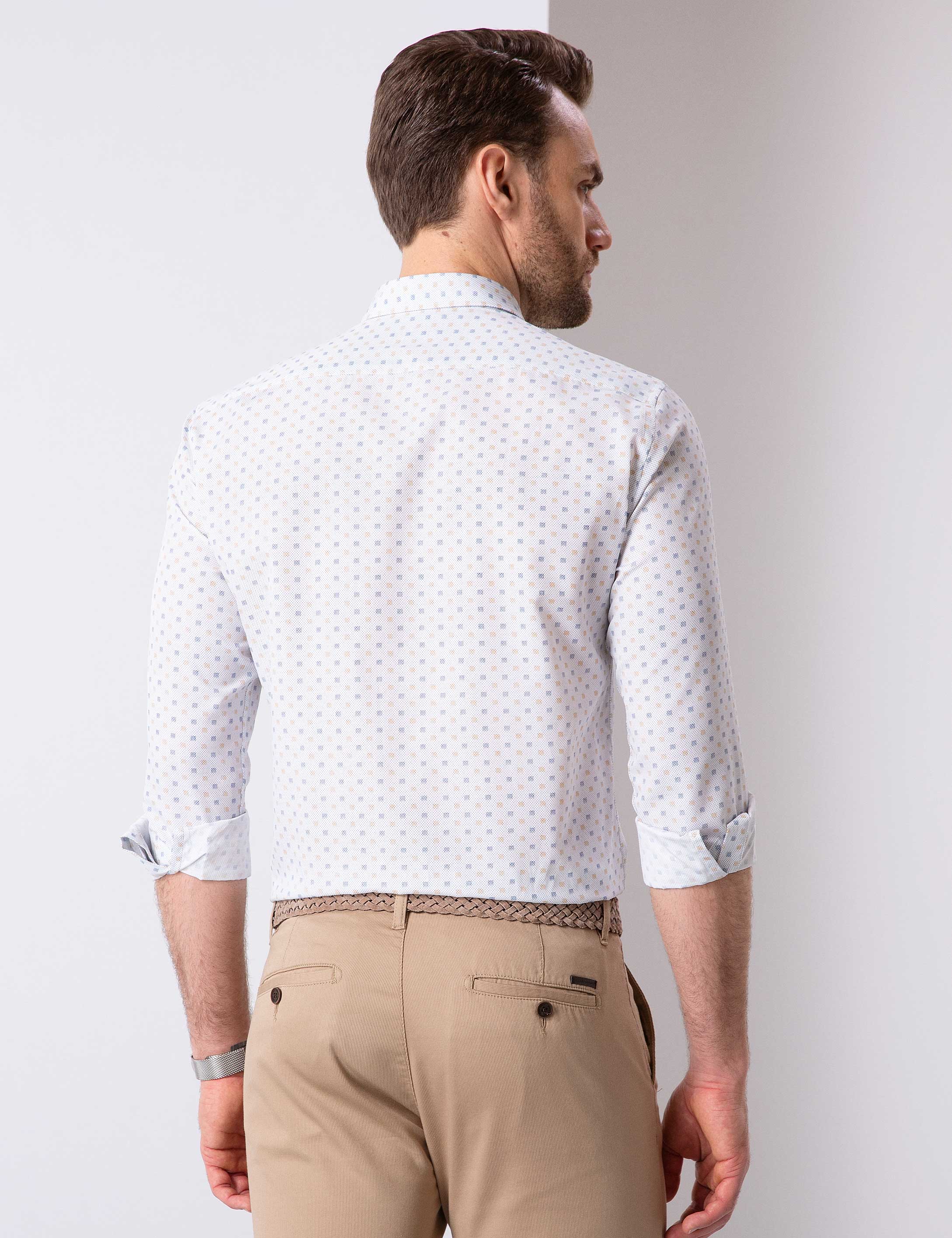 Lacivert Slim Fit Gömlek
