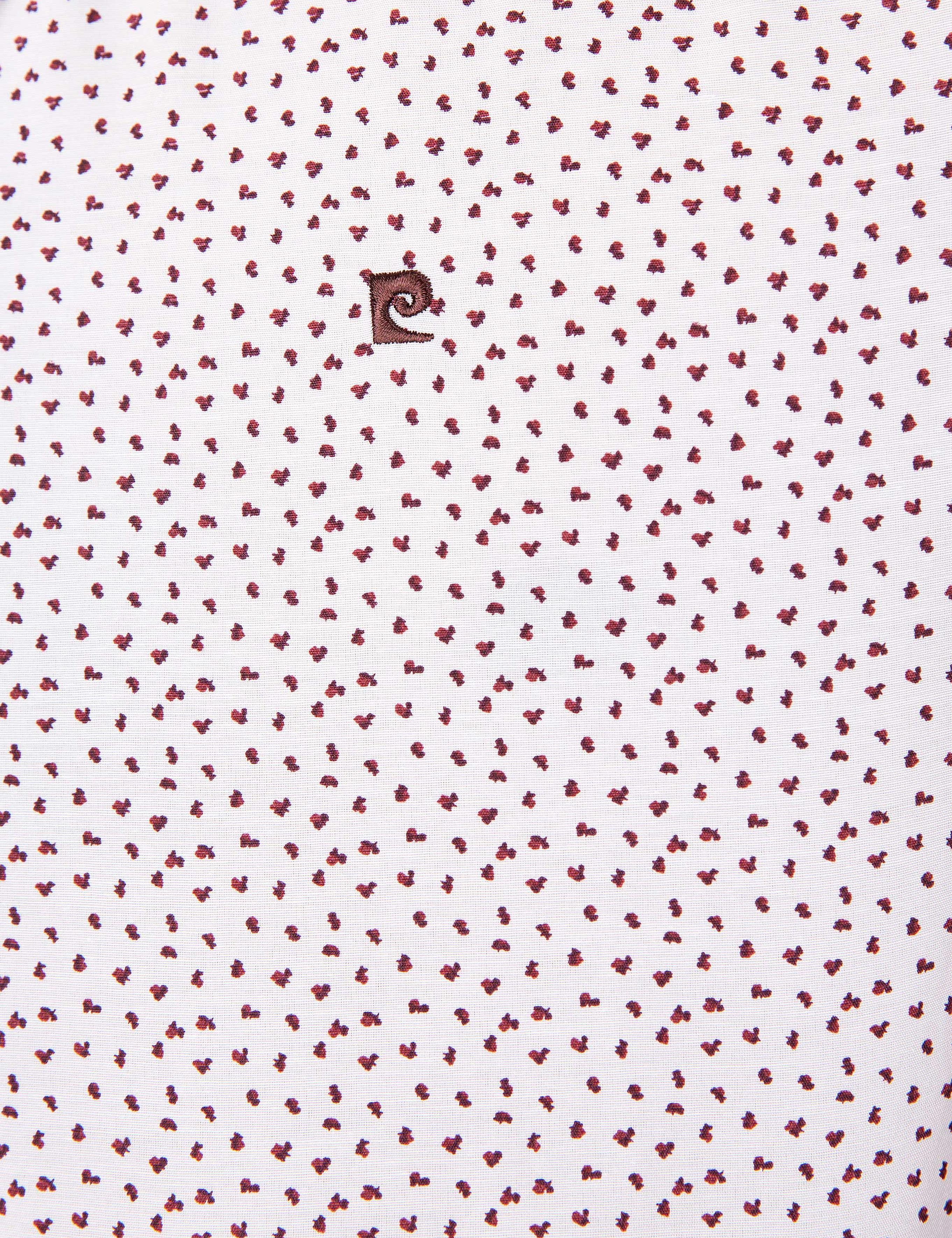 Bordo Slim Fit Uzun Kollu Gömlek