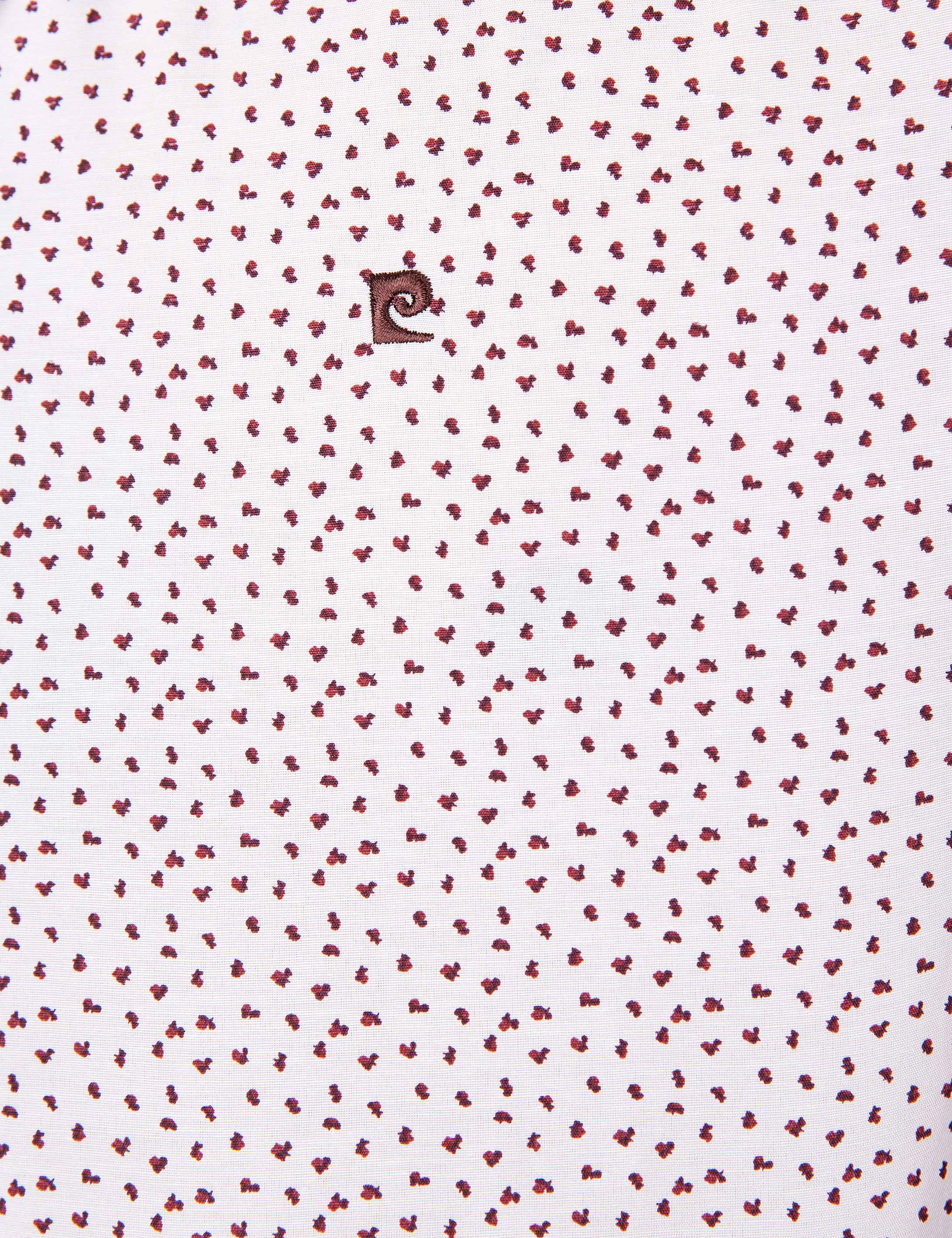 Bordo Slim Fit Uzun Kollu Gömlek - Image 5