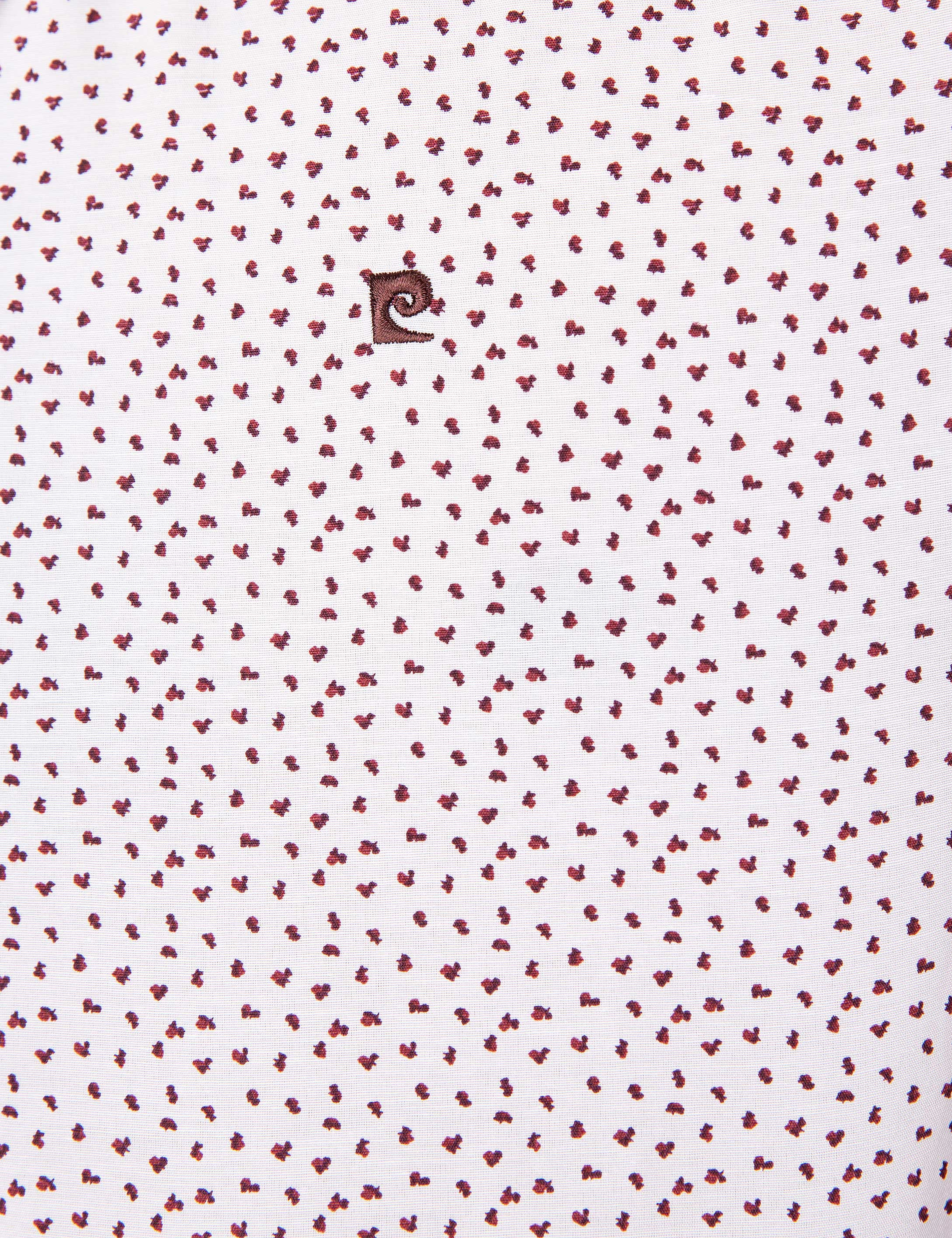 Bordo Slim Fit Uzun Kollu Gömlek