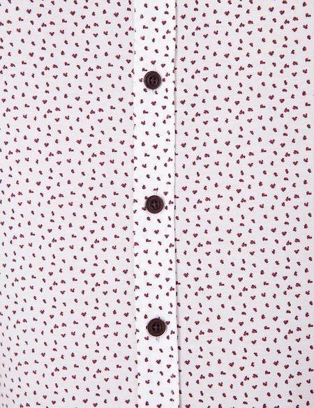 Bordo Slim Fit Uzun Kollu Gömlek - 50211201012