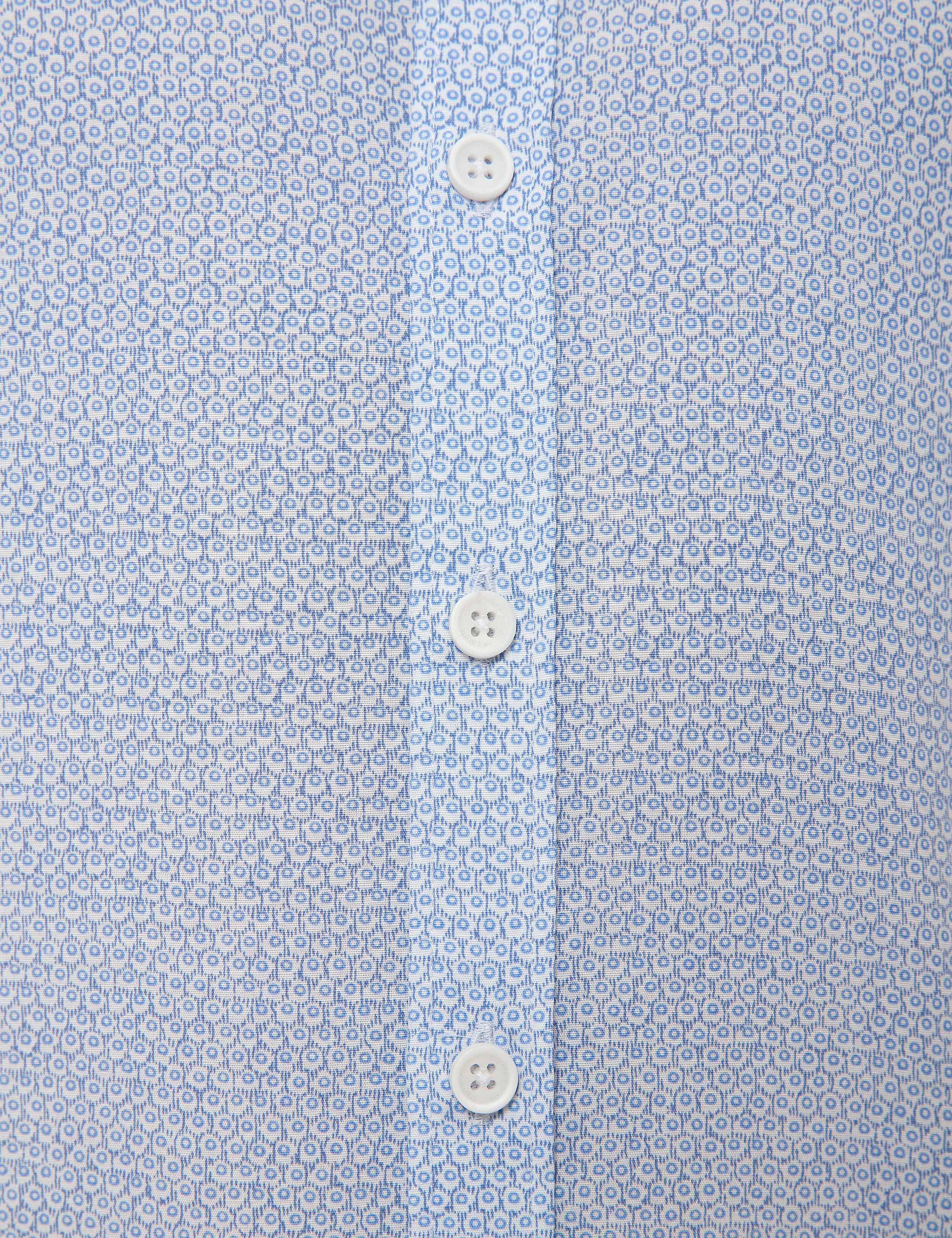 Mavi Slim Fit Uzun Kollu Gömlek - Image 6