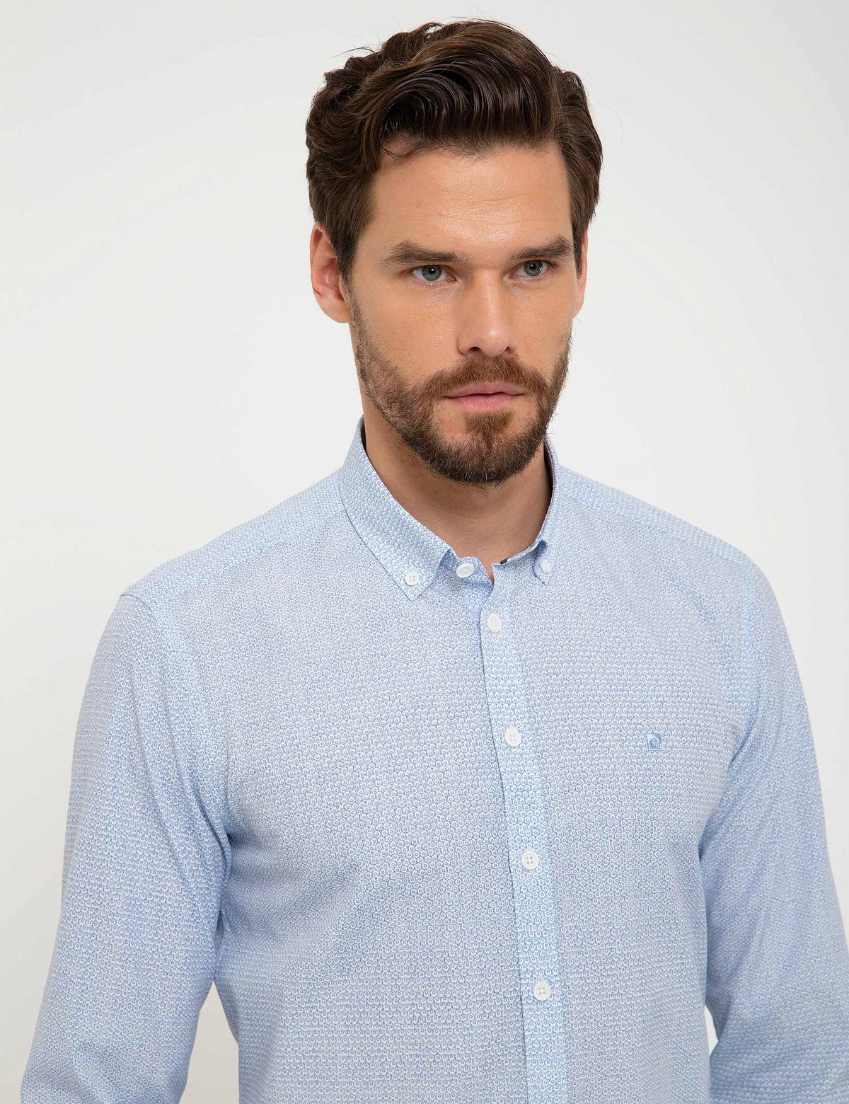 Mavi Slim Fit Uzun Kollu Gömlek - 50211202002