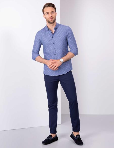 Lacivert Slim Fit Gömlek - 50211203003
