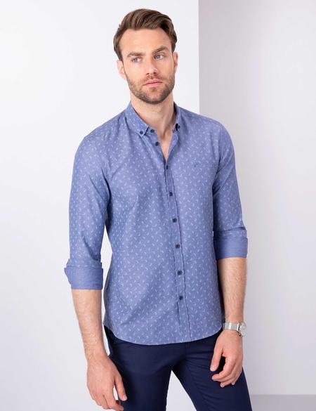 Lacivert Slim Fit Gömlek - 50211203003