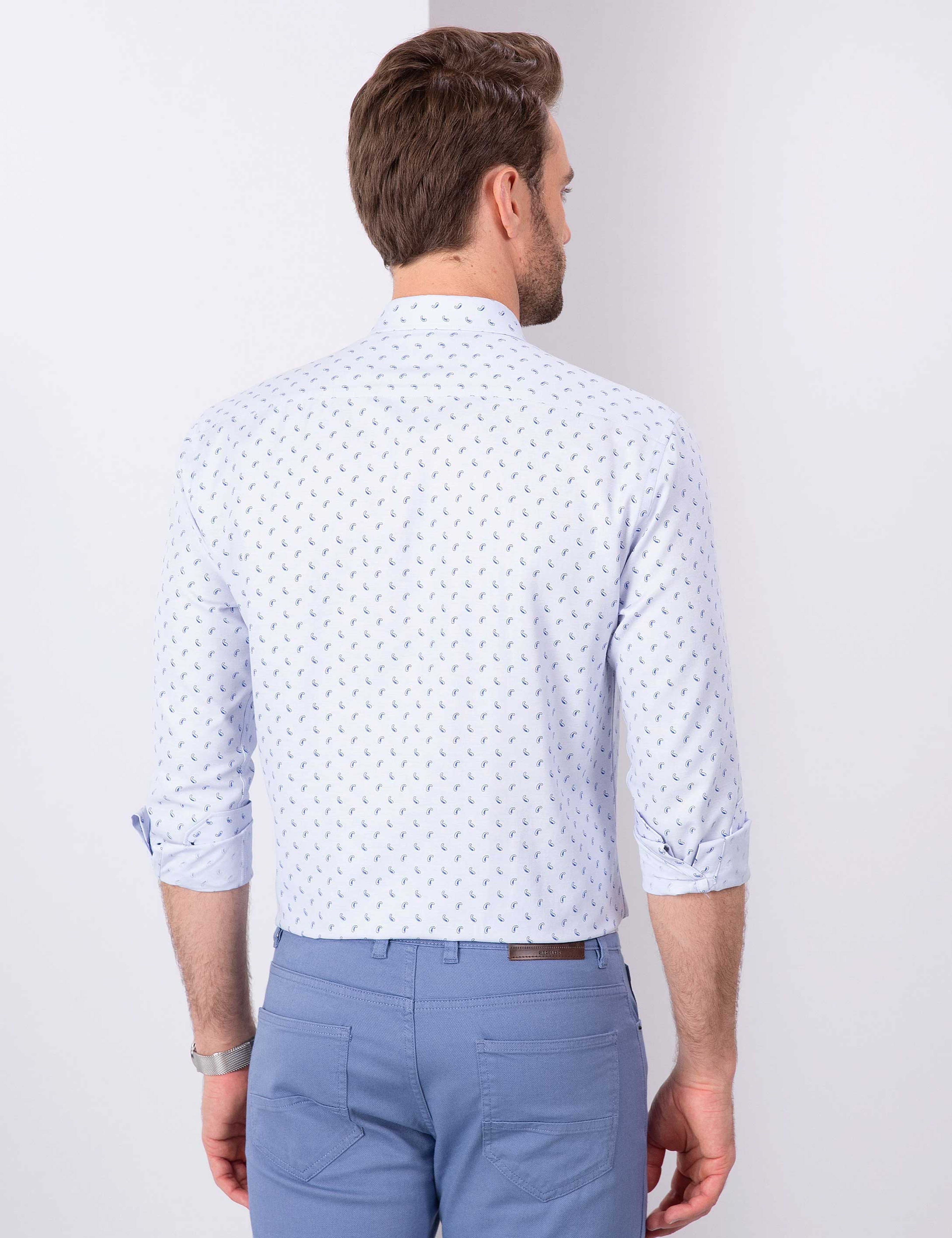 Açık Mavi Slim Fit Gömlek