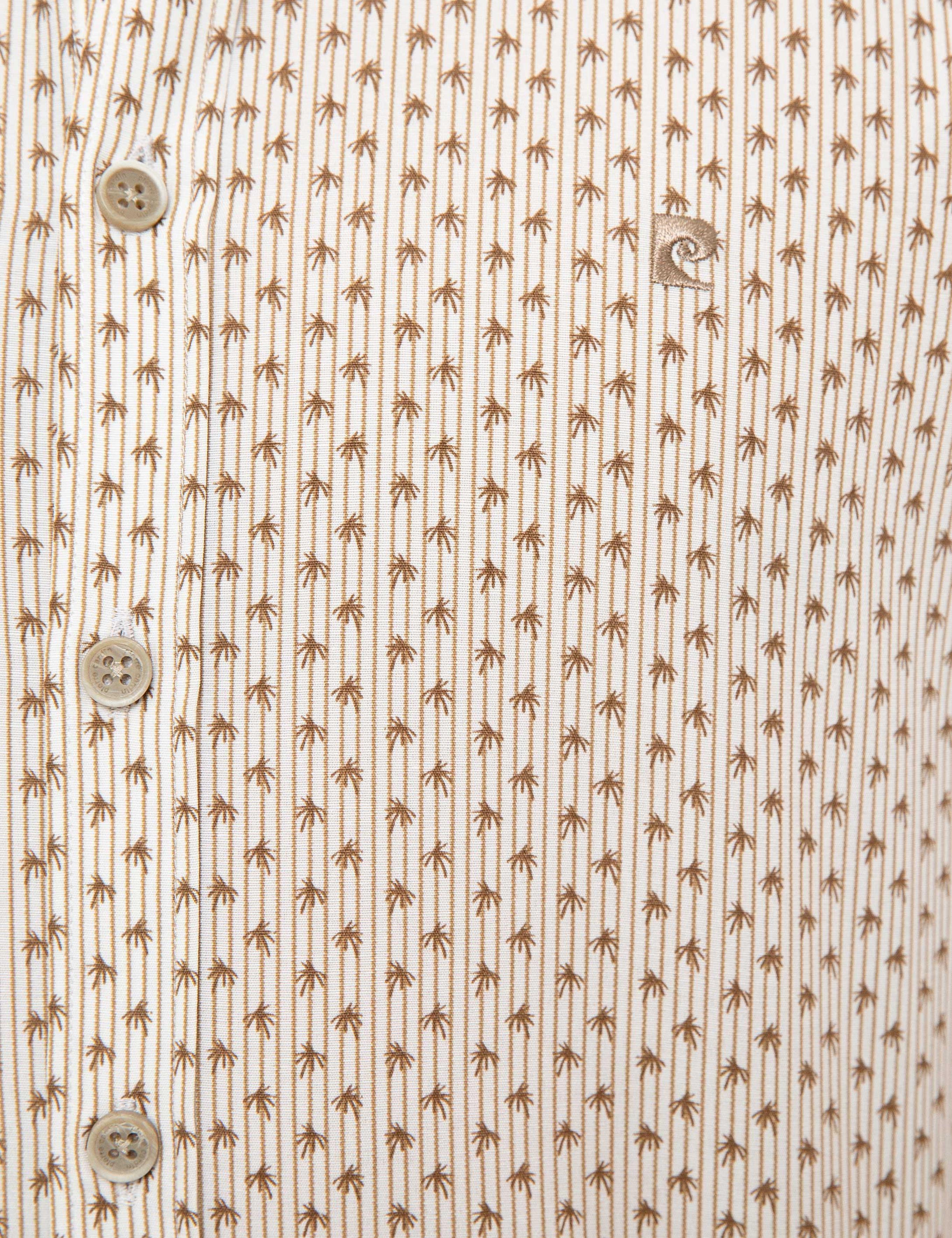 Bej Slim Fit Gömlek