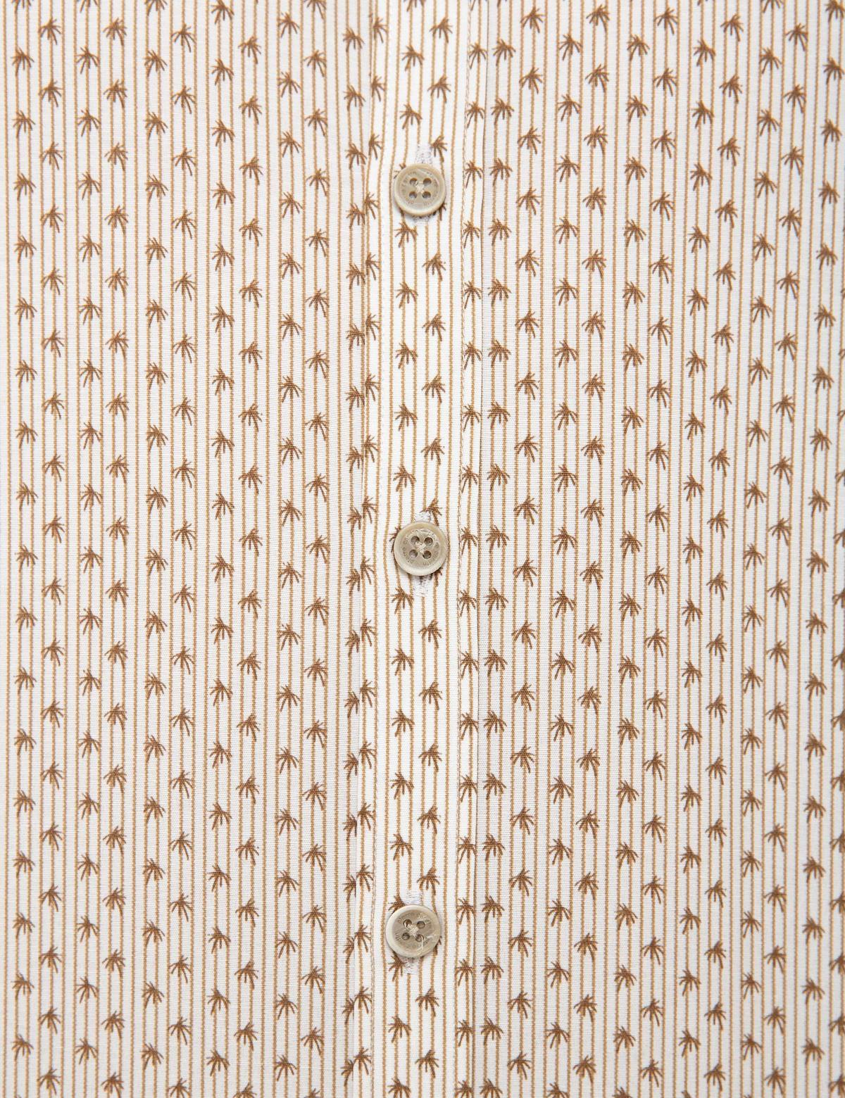 Bej Slim Fit Gömlek - 50211206017