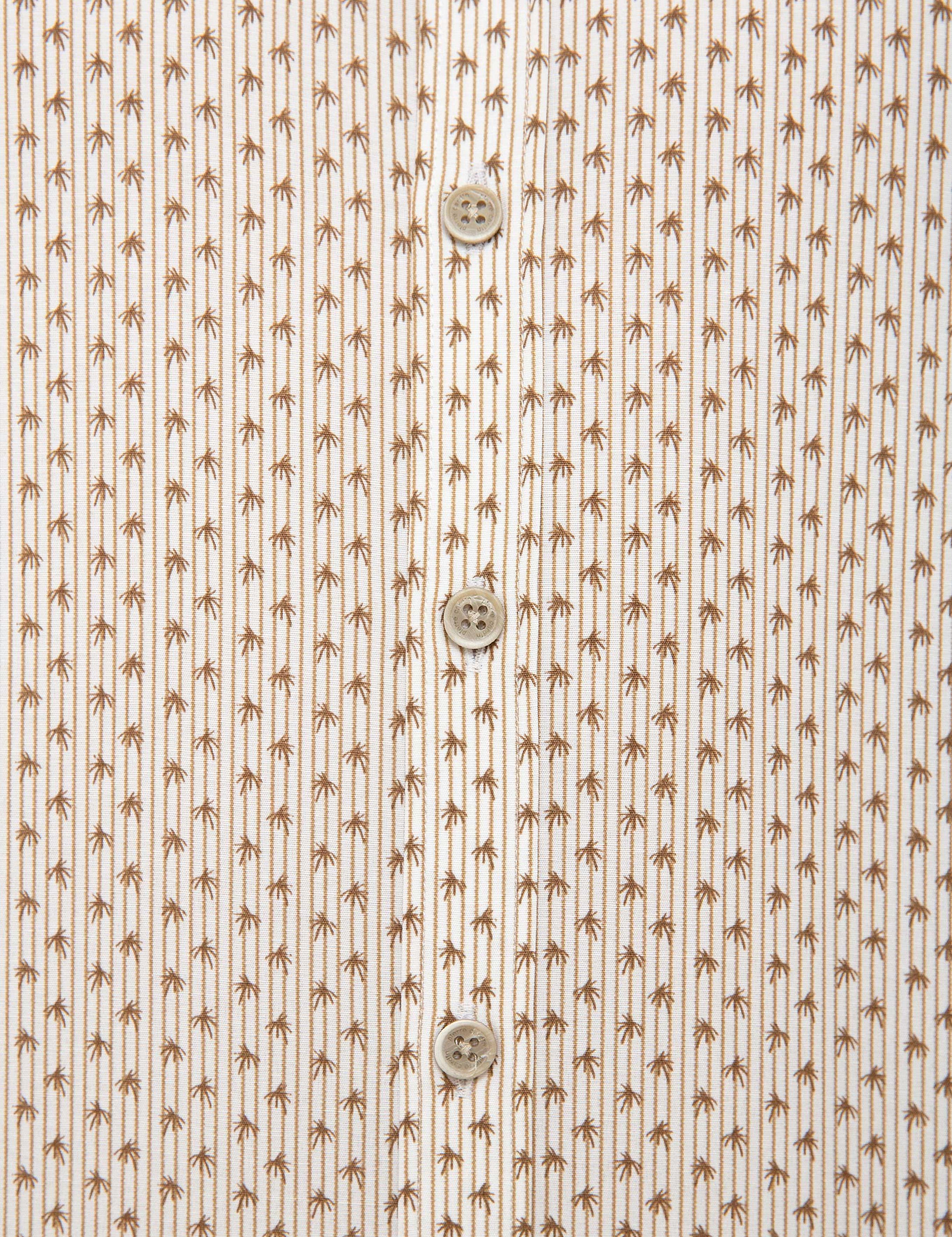 Bej Slim Fit Gömlek