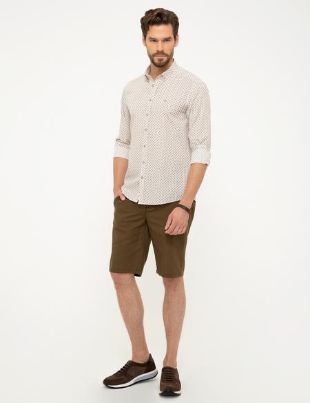 Bej Slim Fit Gömlek - 50211206017