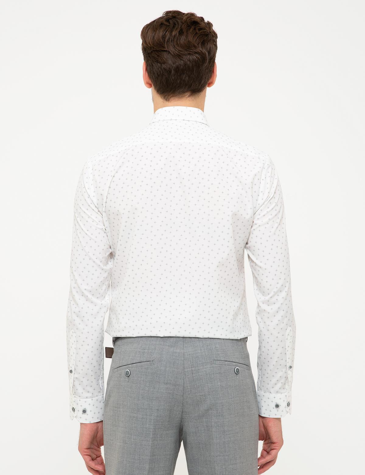 Gri Slim Fit Gömlek - 50211207010