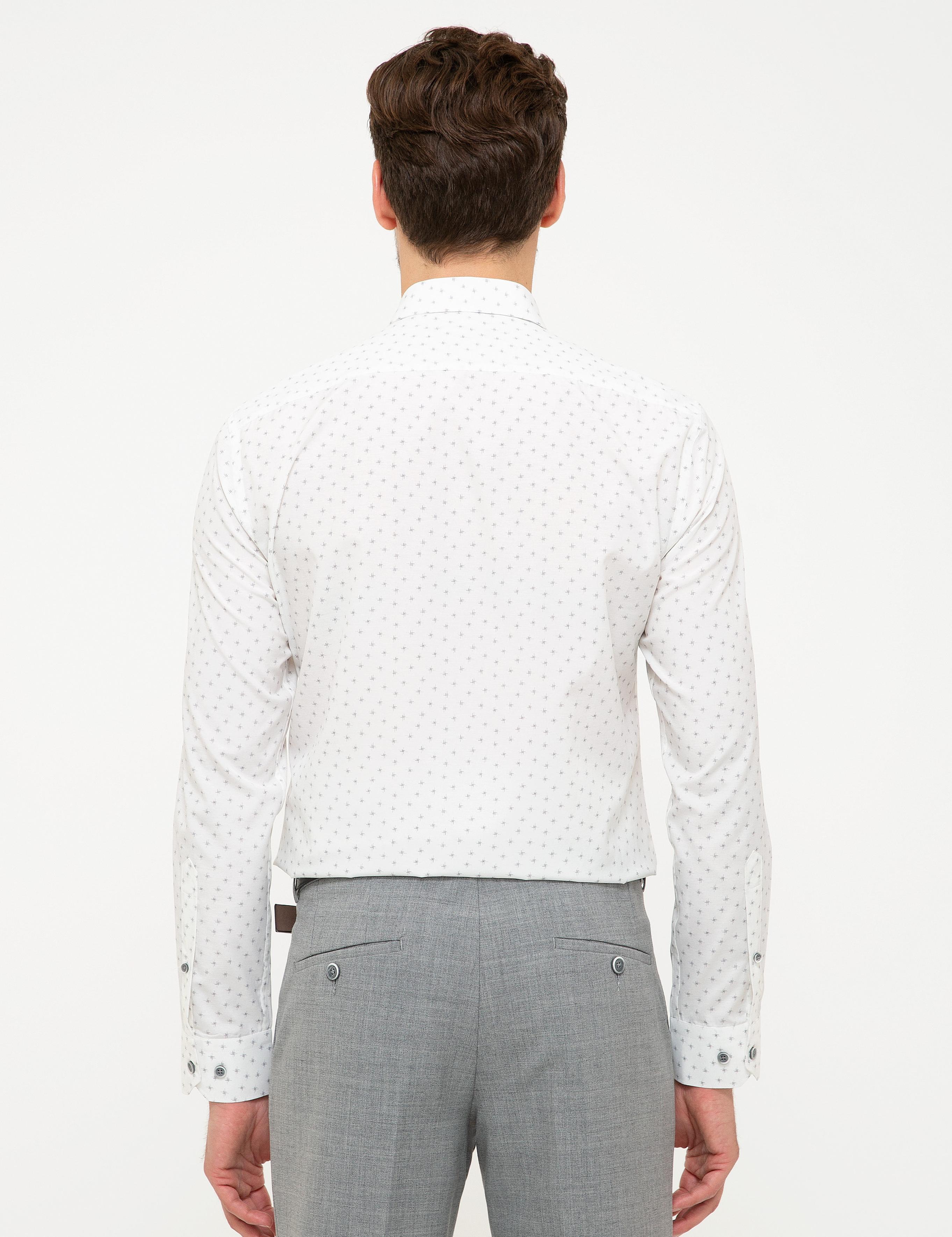 Gri Slim Fit Gömlek