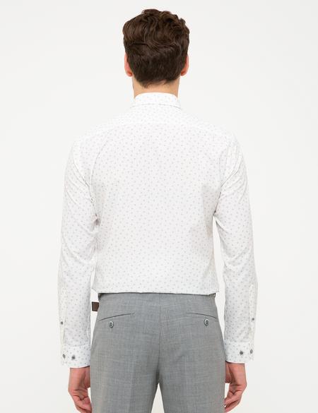 Gri Slim Fit Gömlek - 50211207010