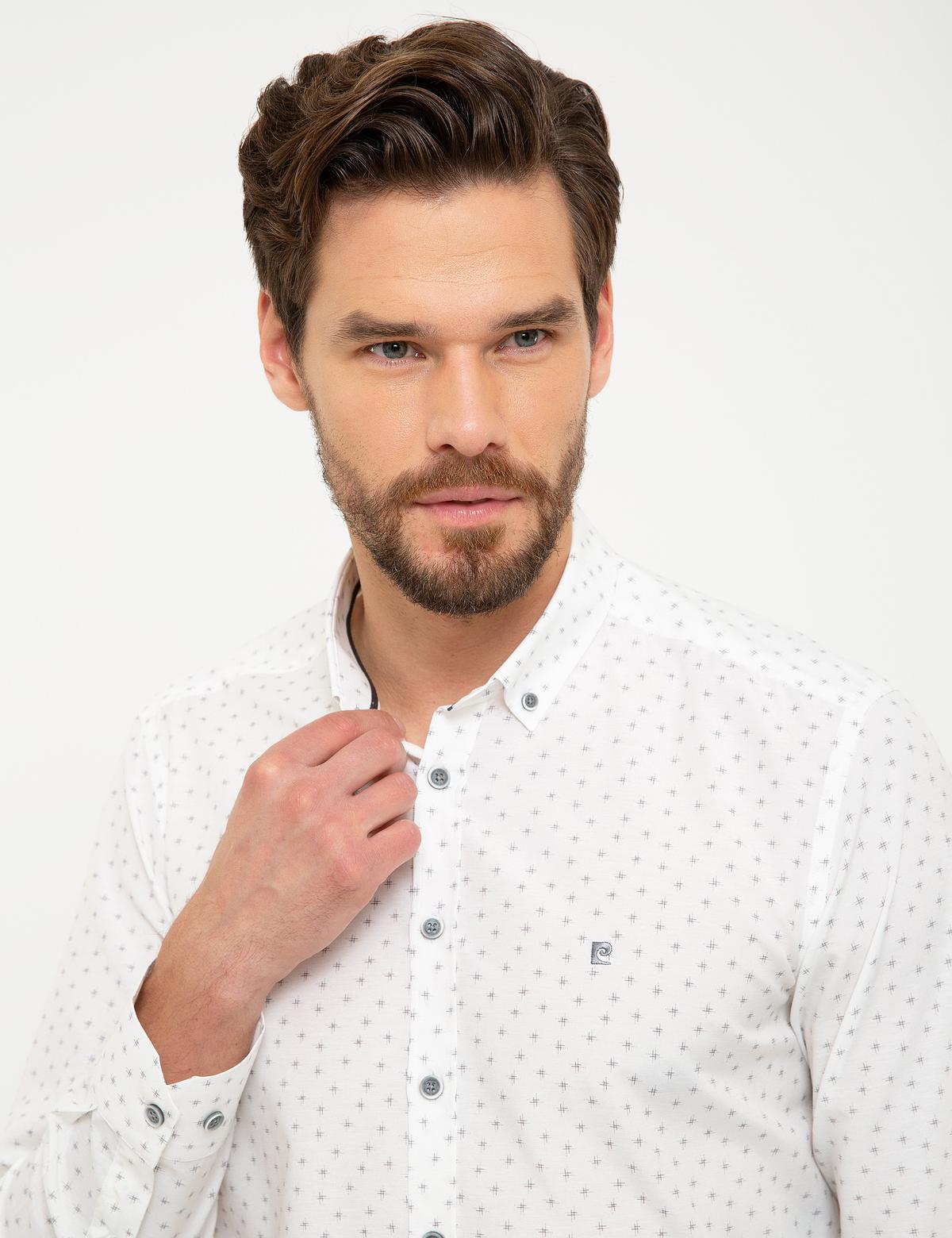 Gri Slim Fit Gömlek - 50211207010