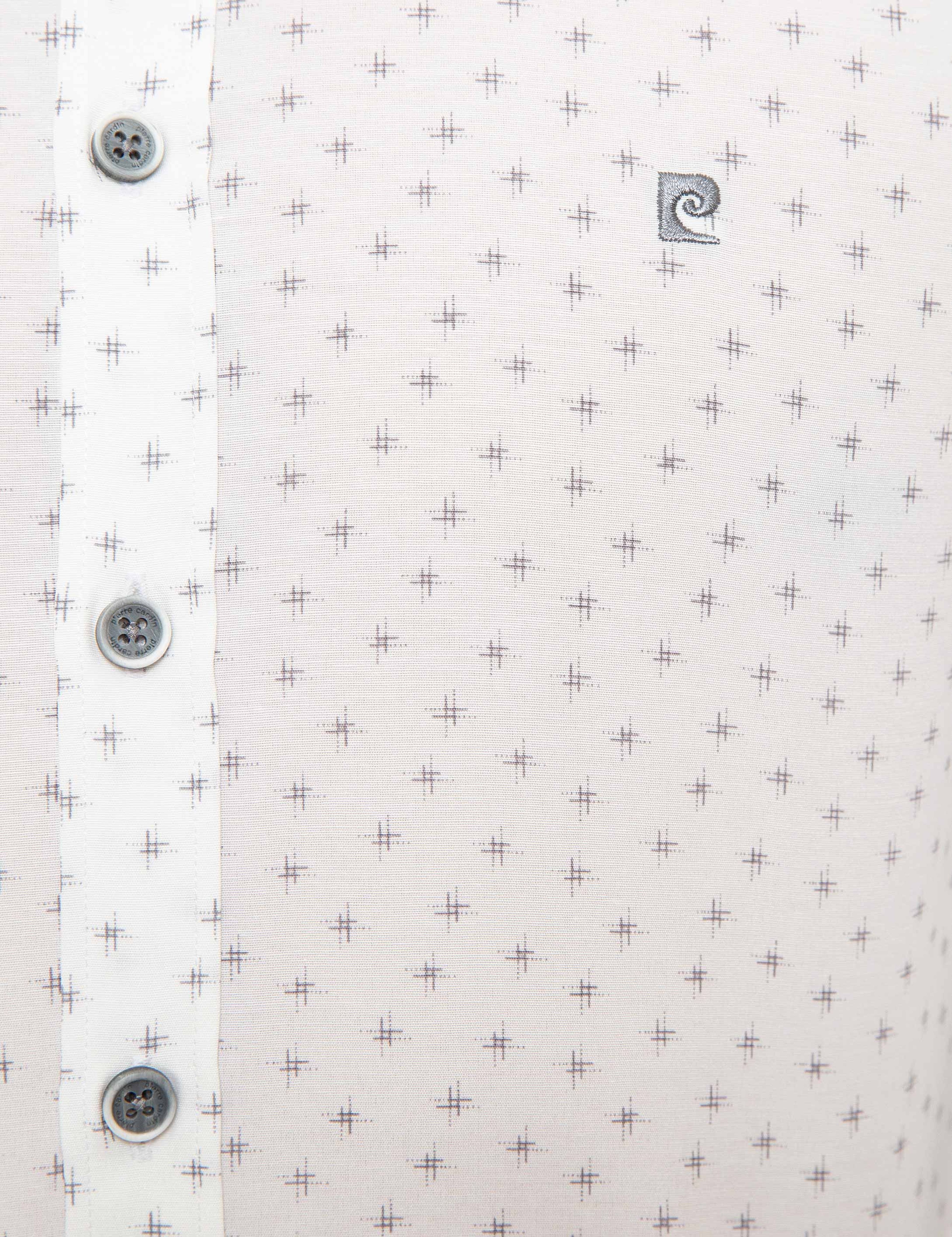 Gri Slim Fit Gömlek - Image 5