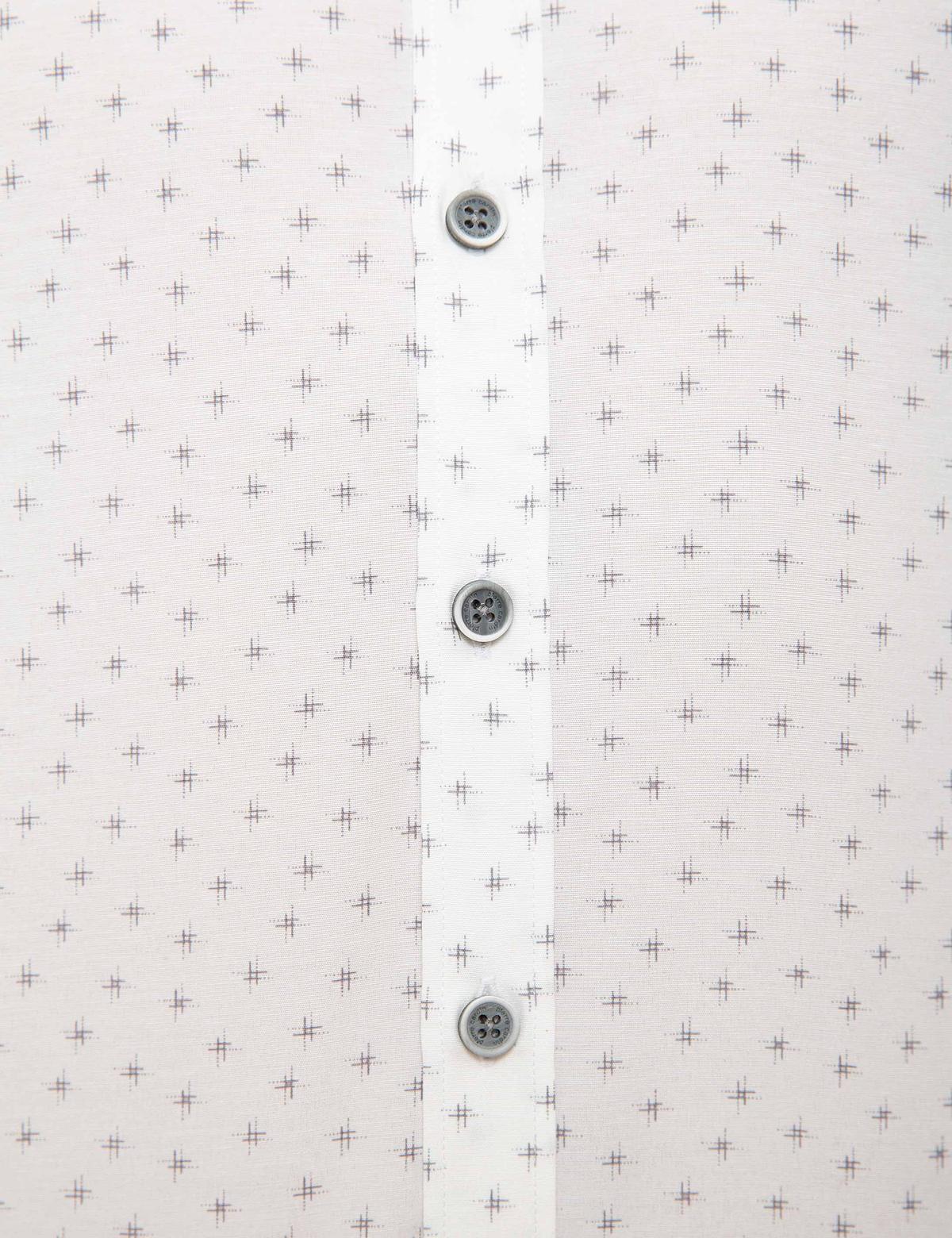 Gri Slim Fit Gömlek - 50211207010