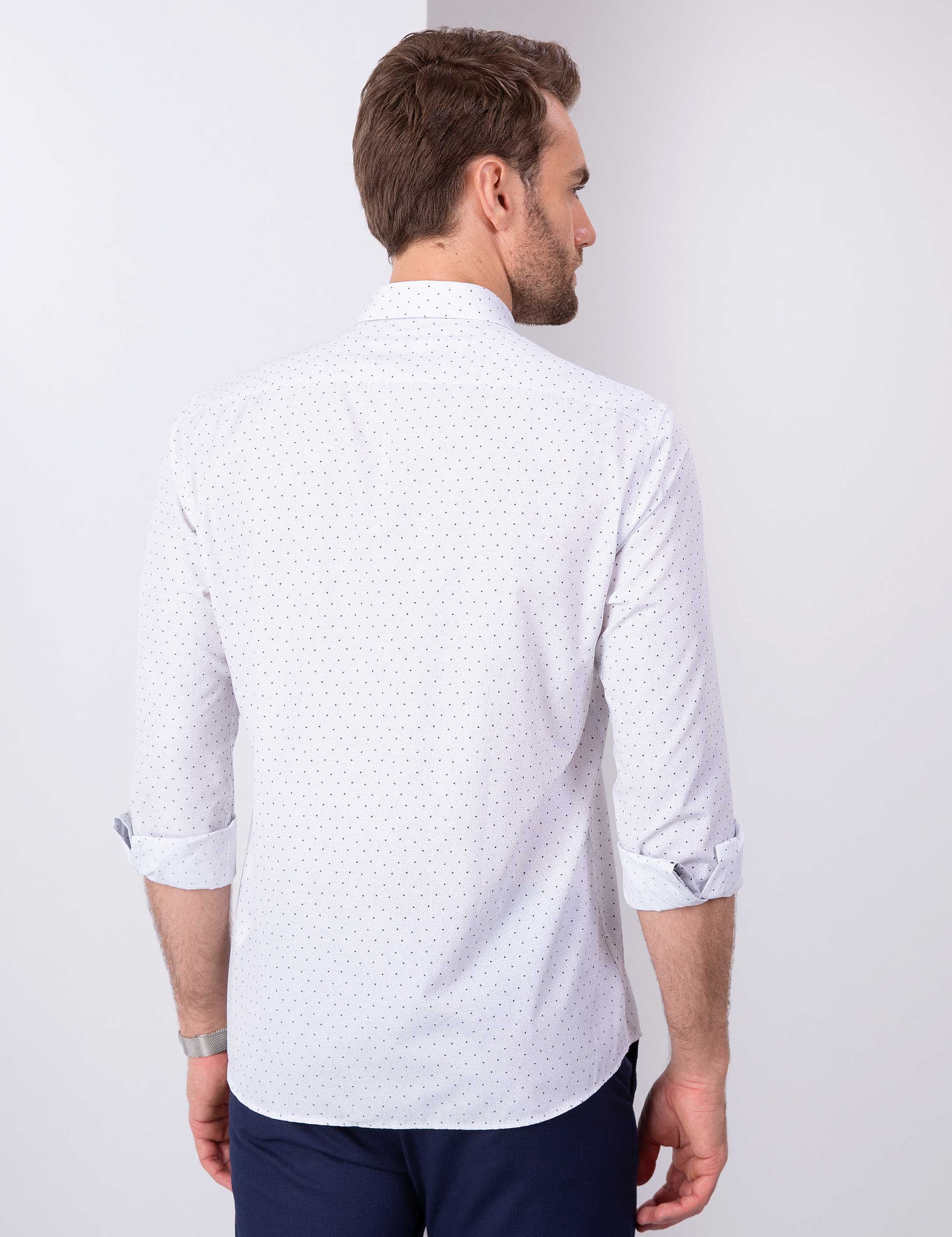 Beyaz Slim Fit Gömlek
