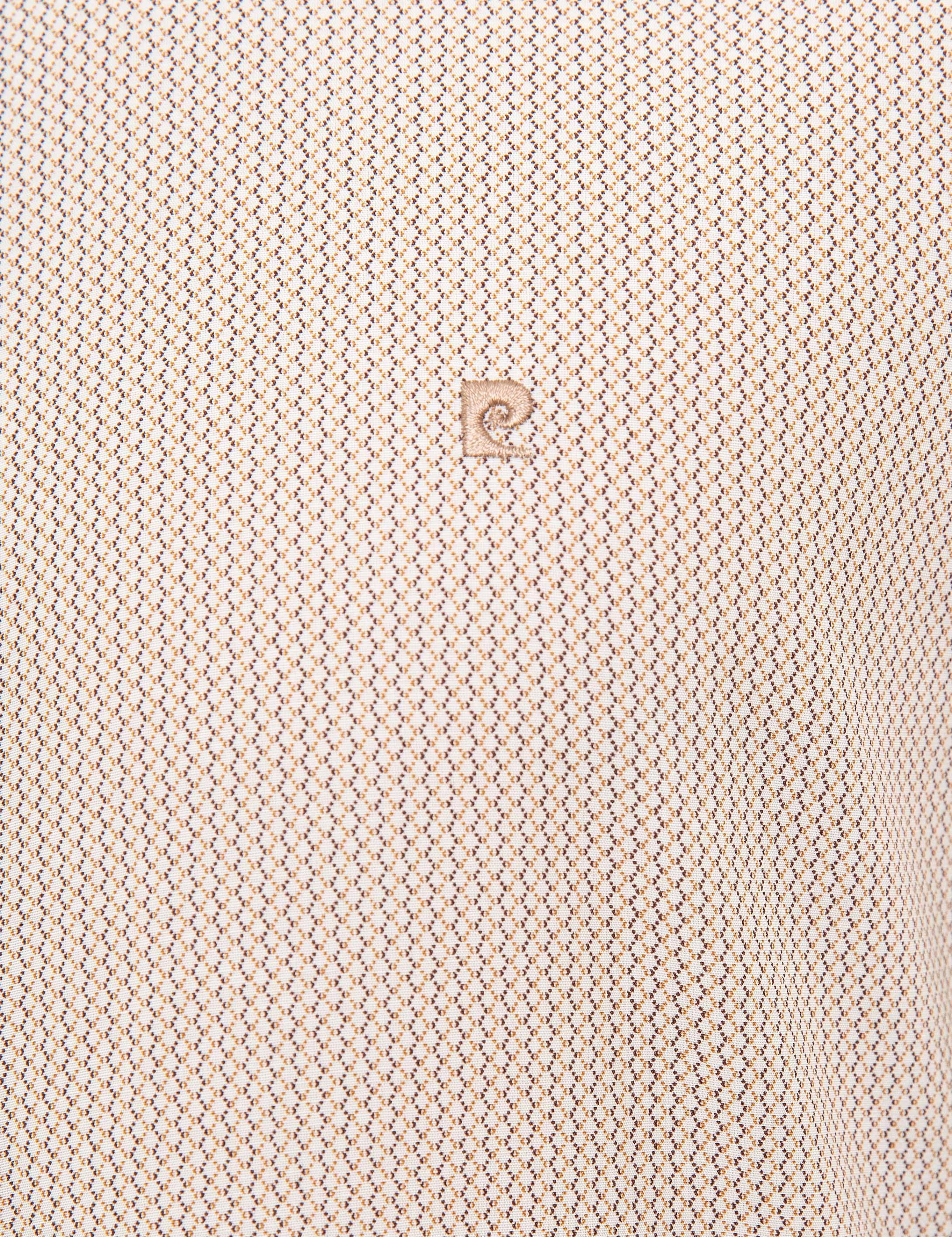 Kahverengi Slim Fit Uzun Kollu Gömlek