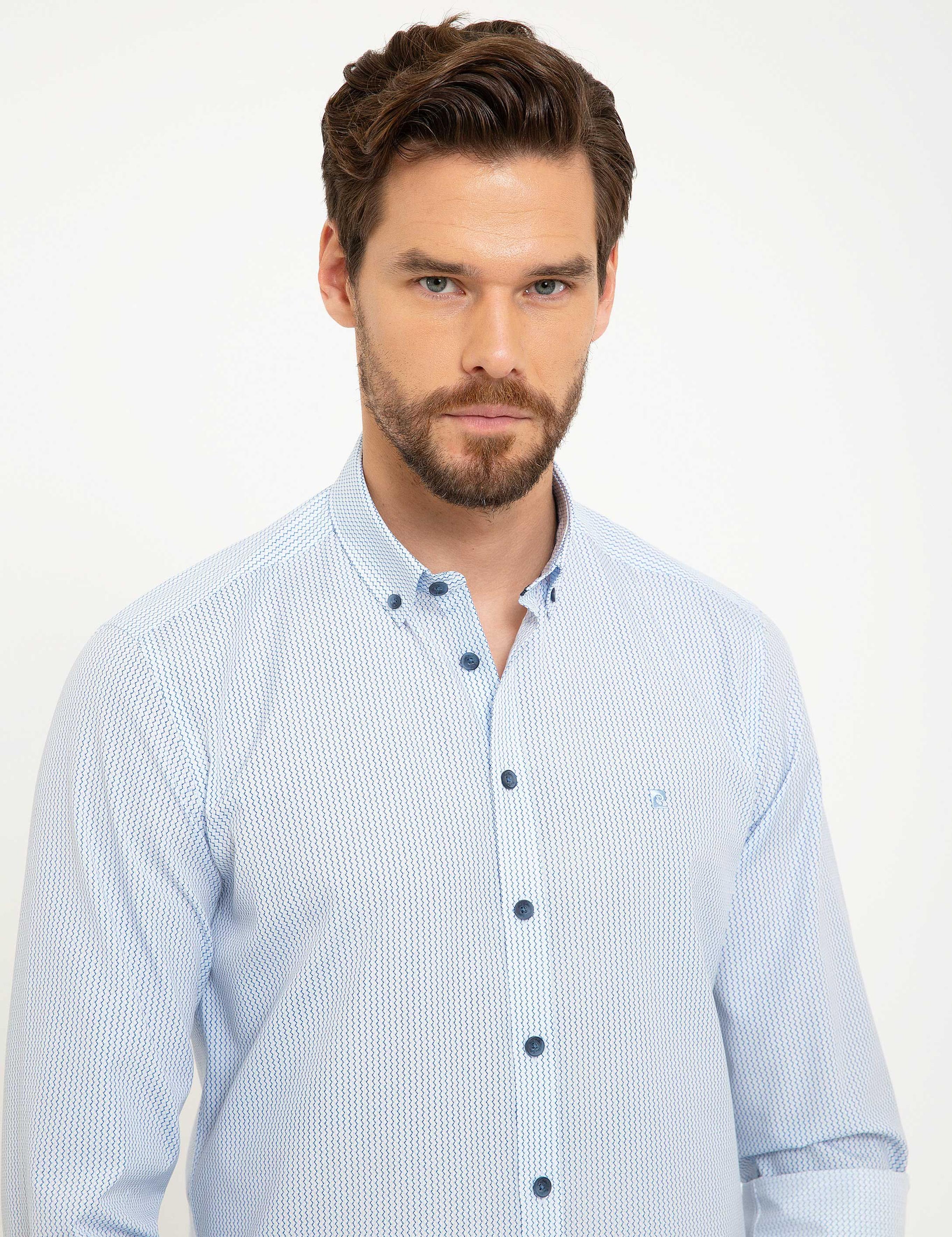 Mavi Slim Fit Gömlek