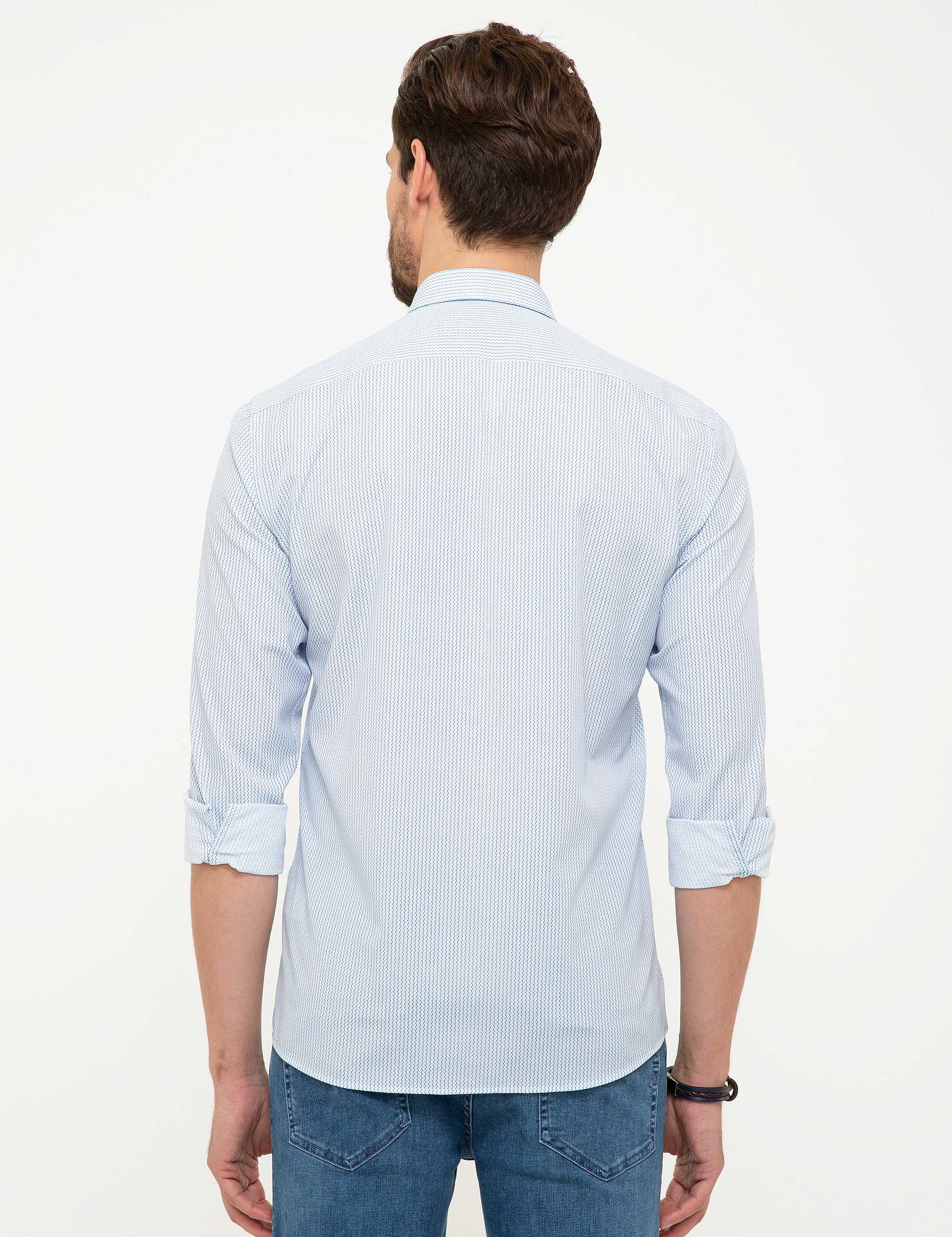 Mavi Slim Fit Gömlek