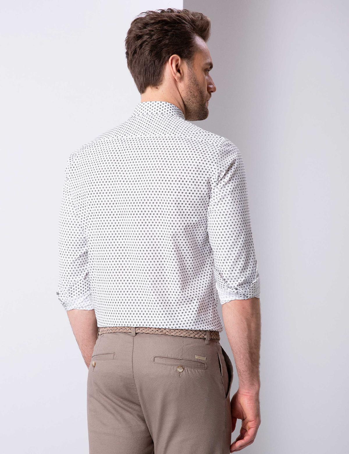 Kahverengi Slim Fit Gömlek - 50211215004
