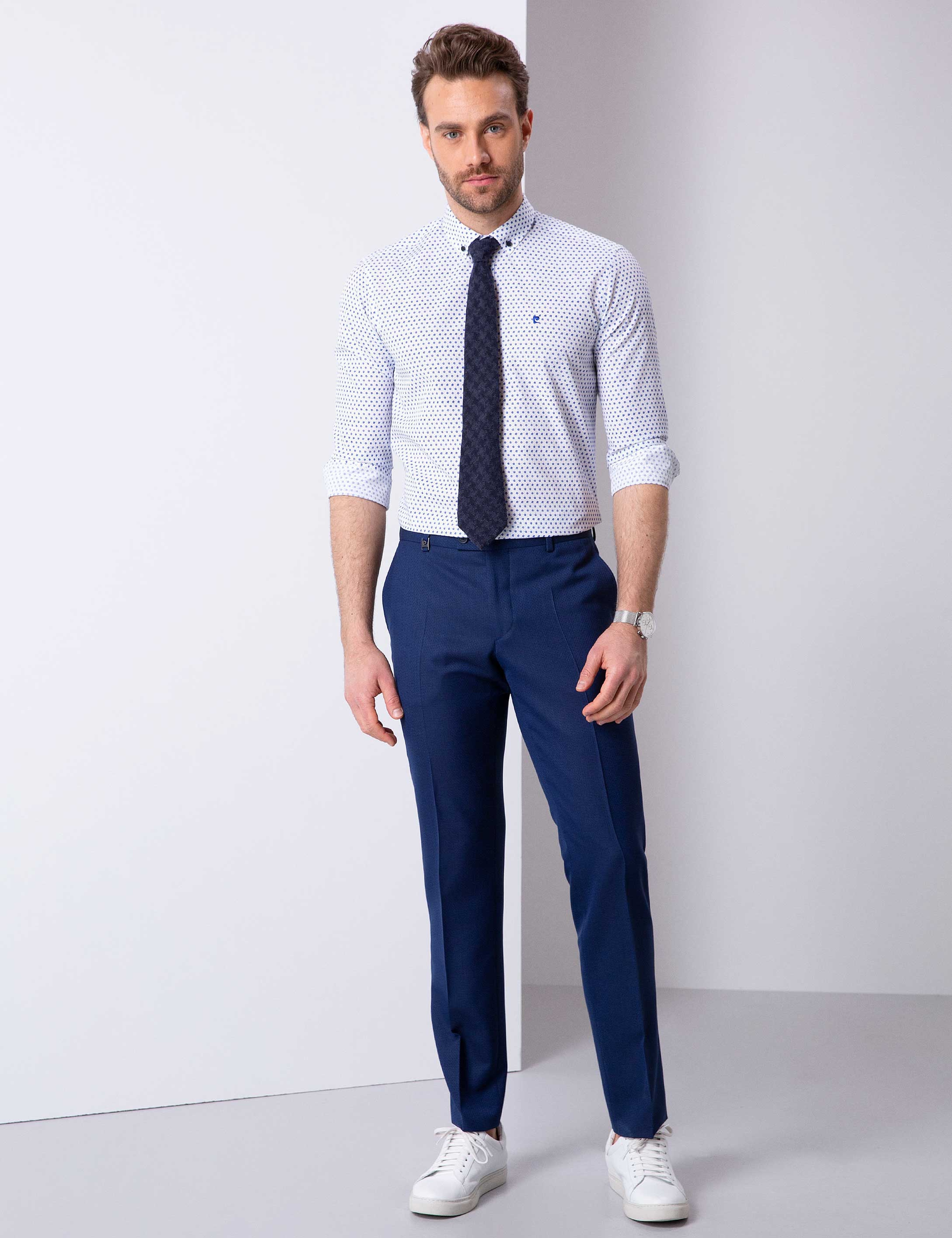 Beyaz Slim Fit Gömlek - Image 3