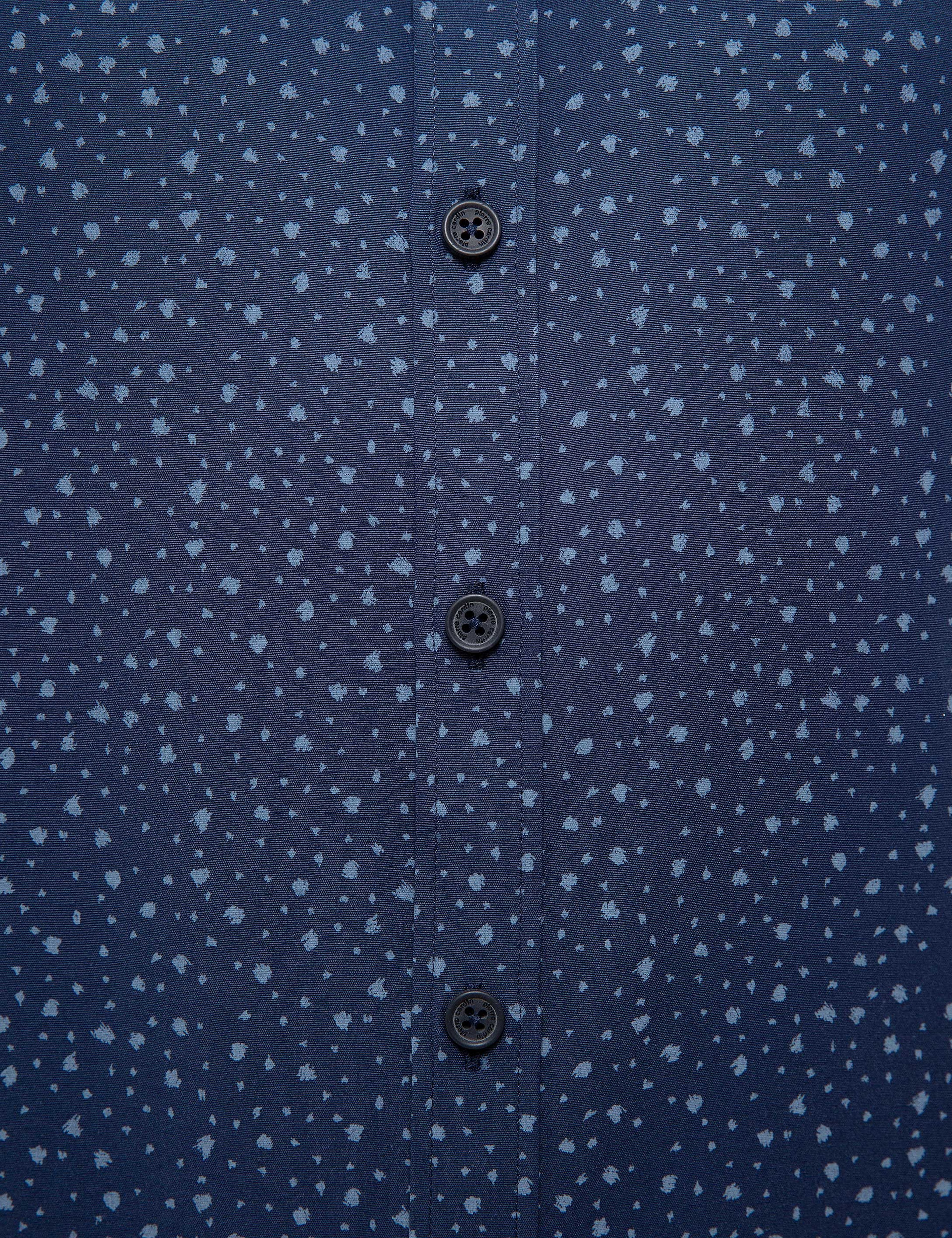 Lacivert Slim Fit Gömlek - Image 6