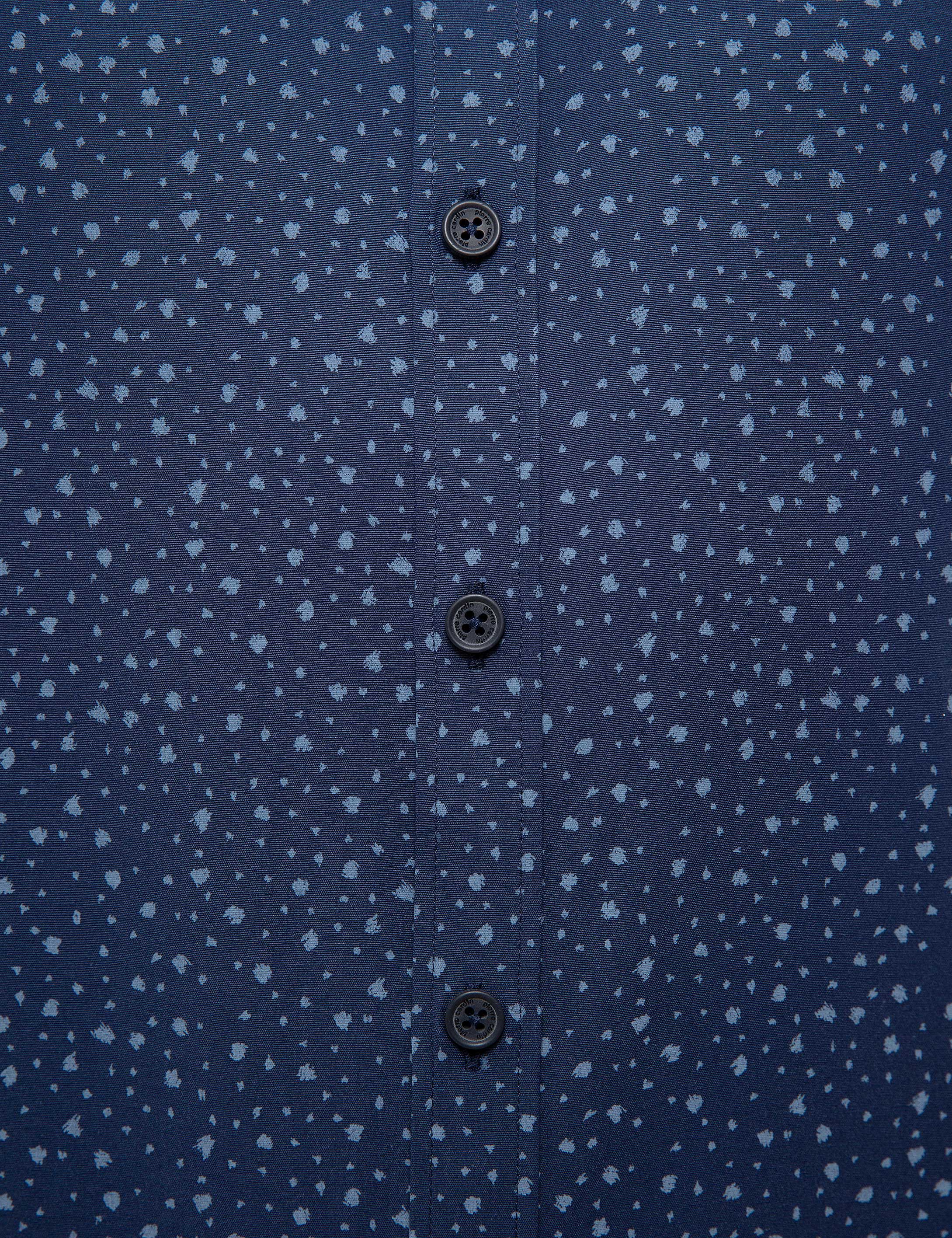 Lacivert Slim Fit Gömlek