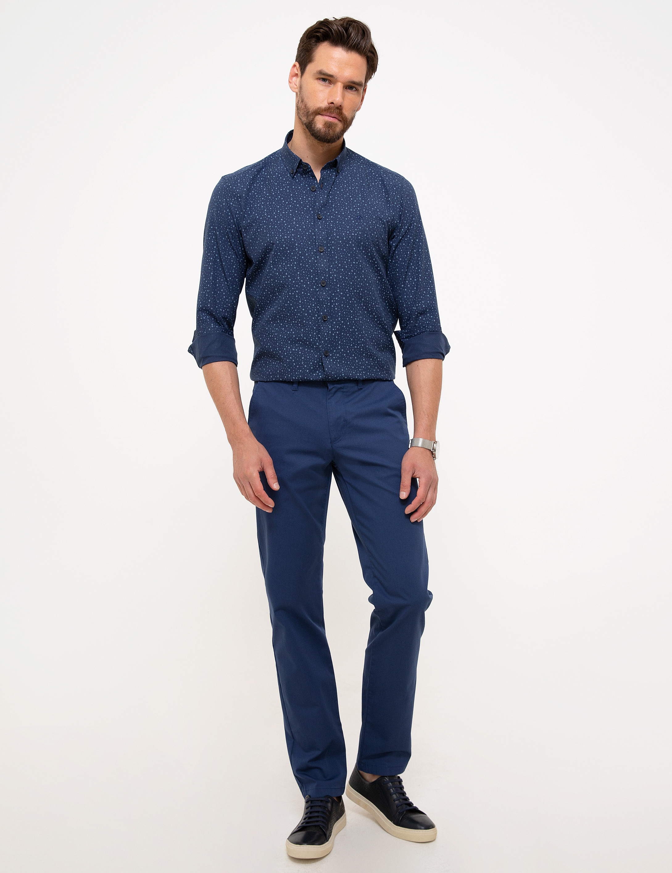 Lacivert Slim Fit Gömlek