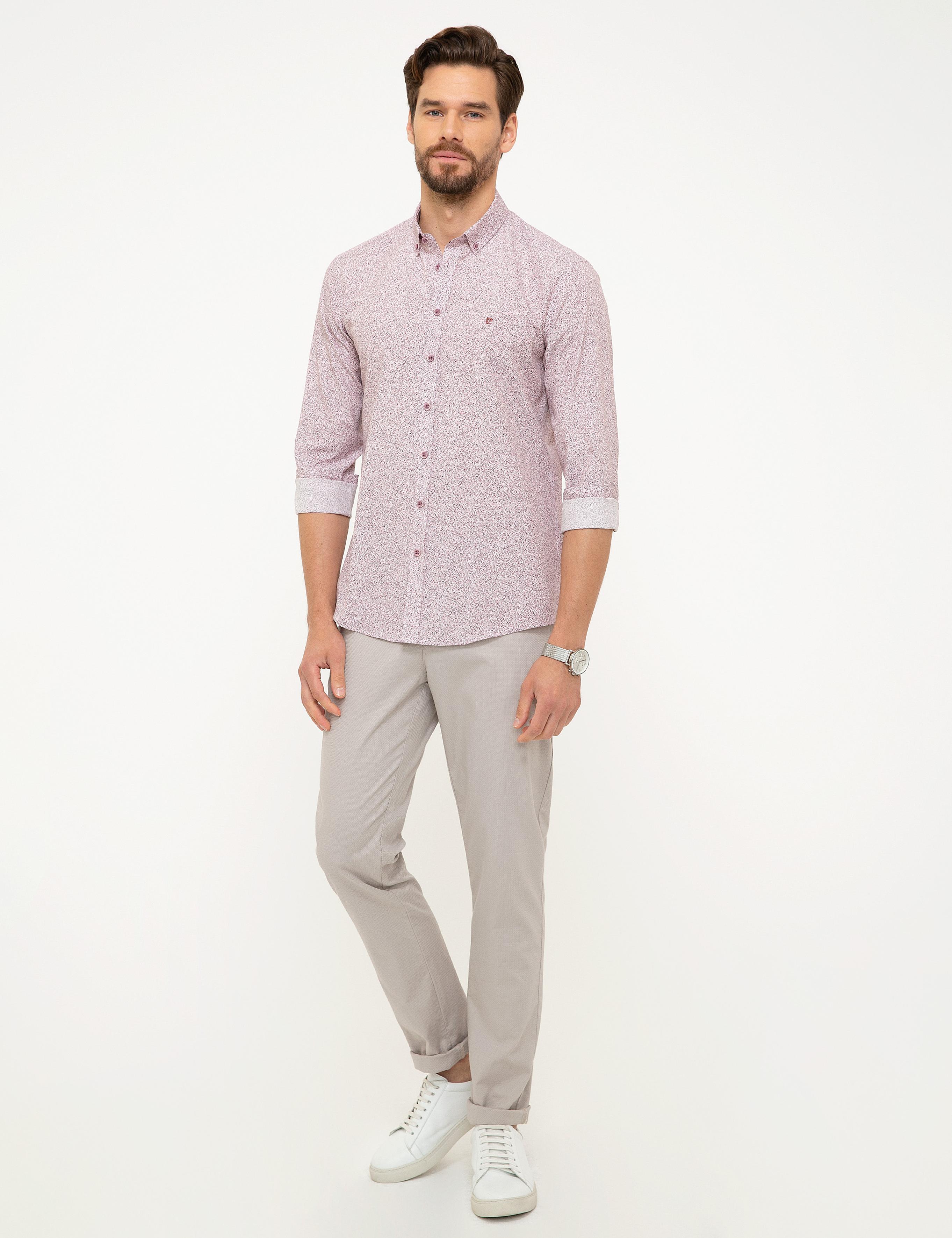 Bordo Slim Fit Gömlek