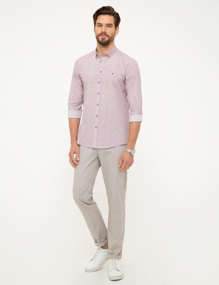 Bordo Slim Fit Gömlek - 50211219006