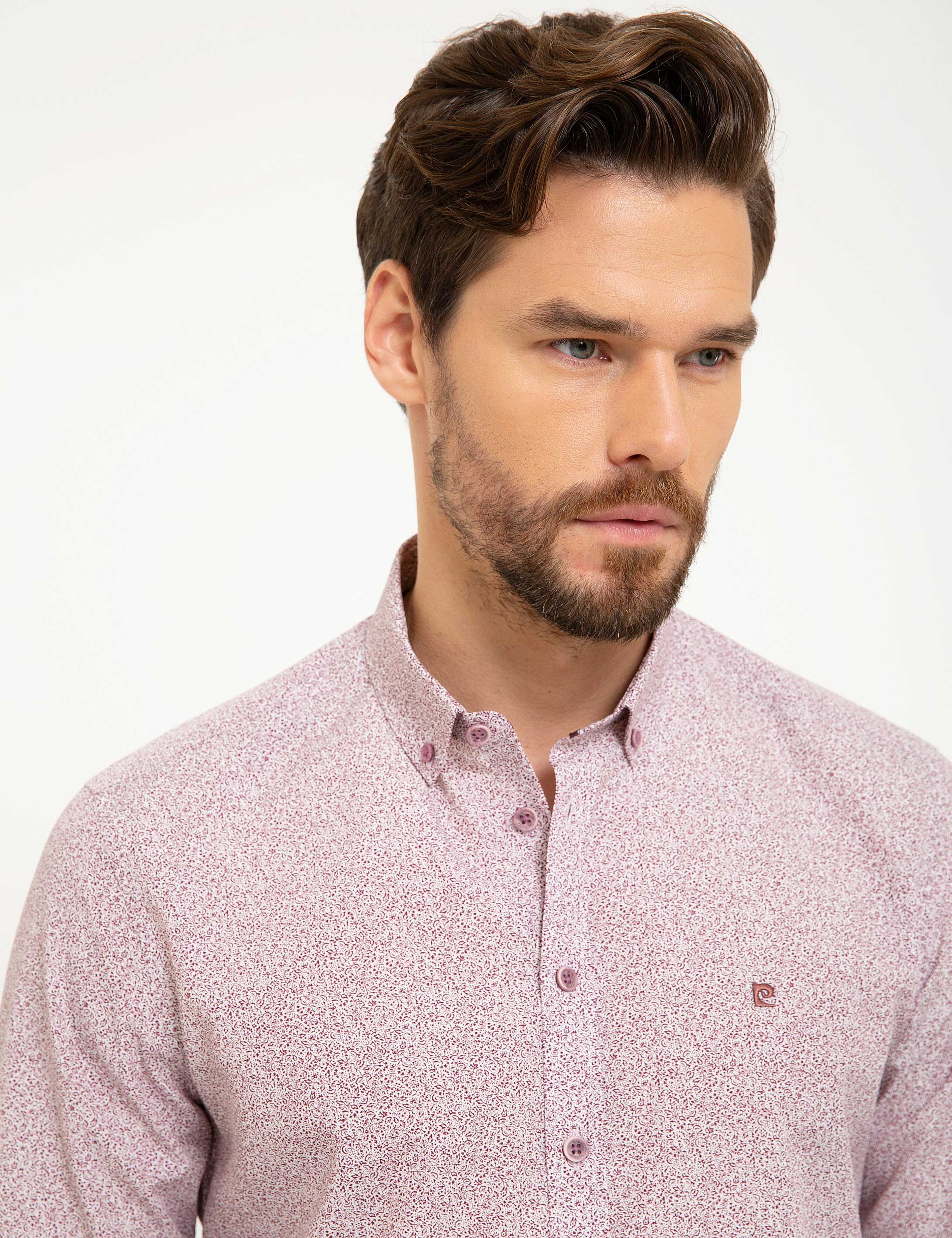 Bordo Slim Fit Gömlek - Image 2