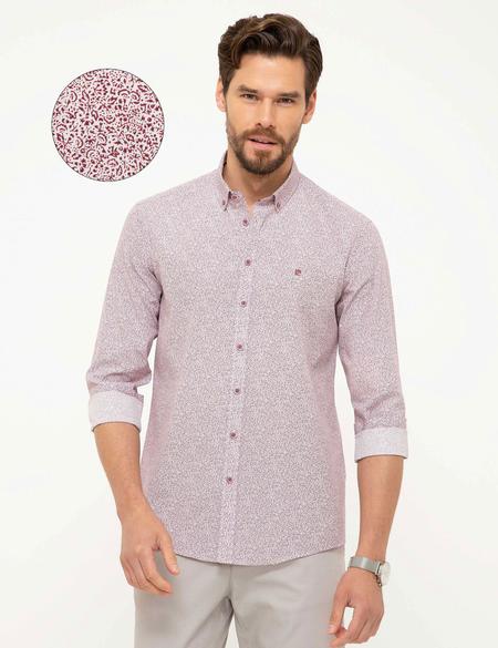Bordo Slim Fit Gömlek - 50211219006