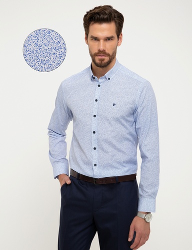 Mavi Slim Fit Gömlek