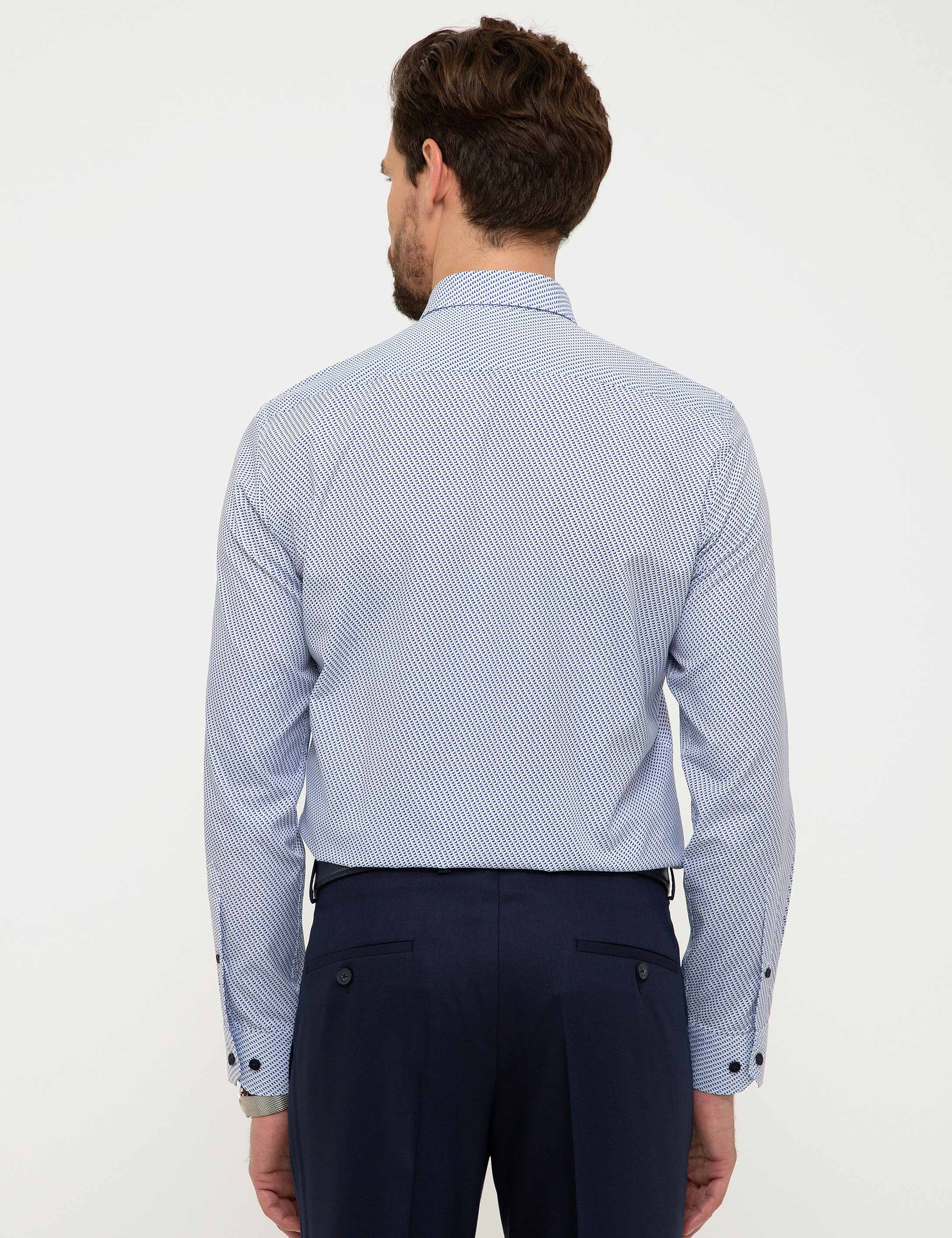 Mavi Slim Fit Gömlek