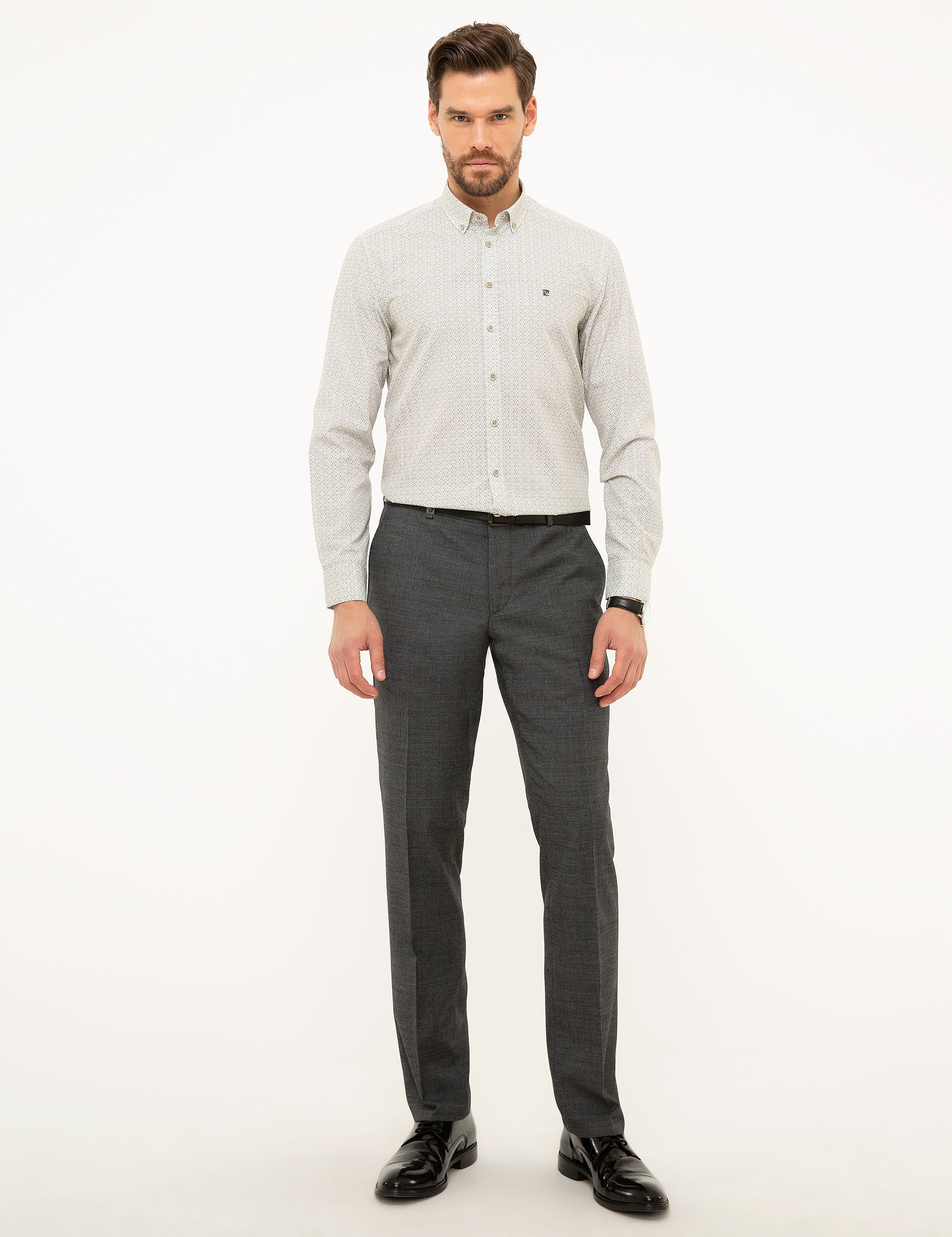 Yeşil Slim Fit Gömlek - Image 4