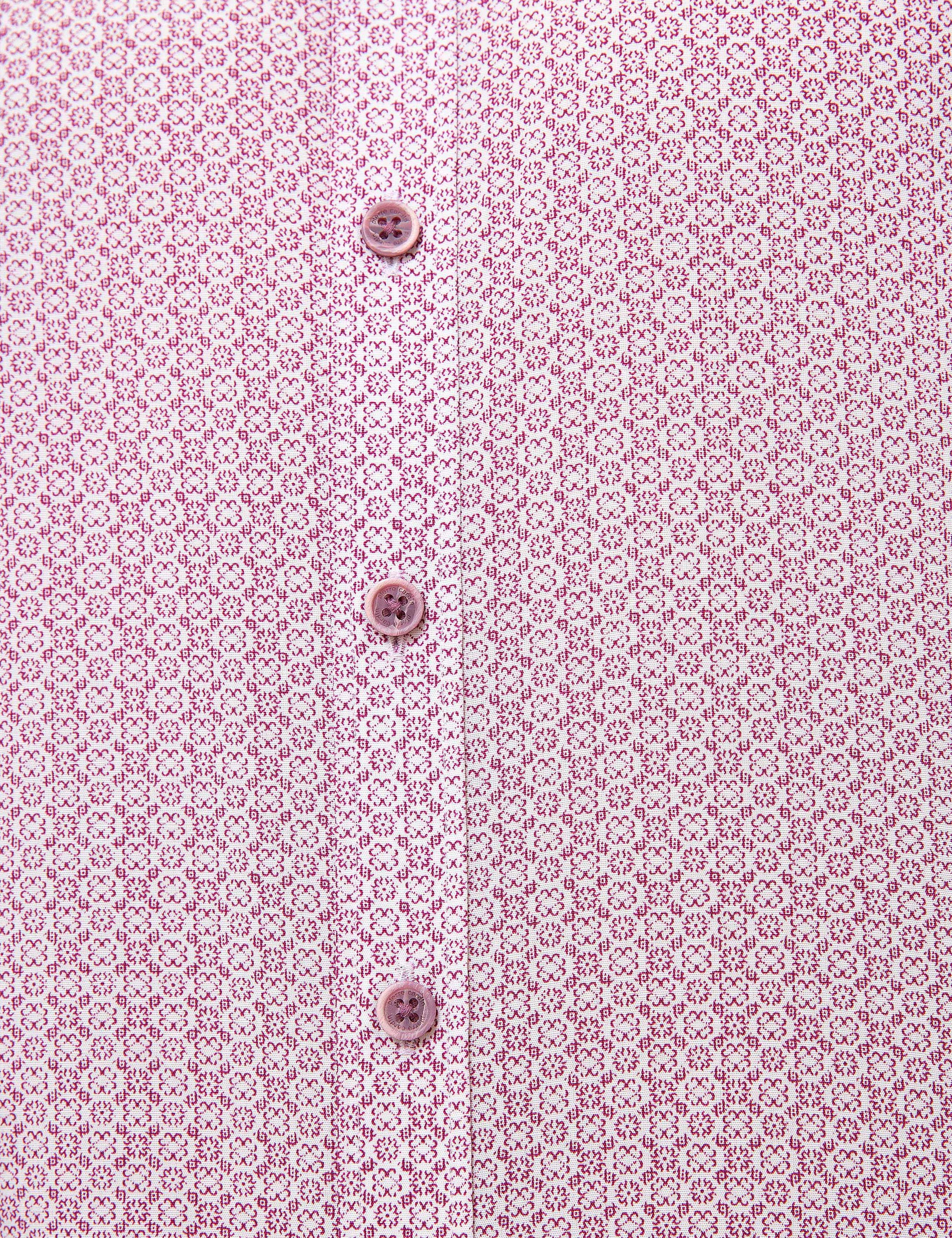 Bordo Slim Fit Uzun Kollu Gömlek