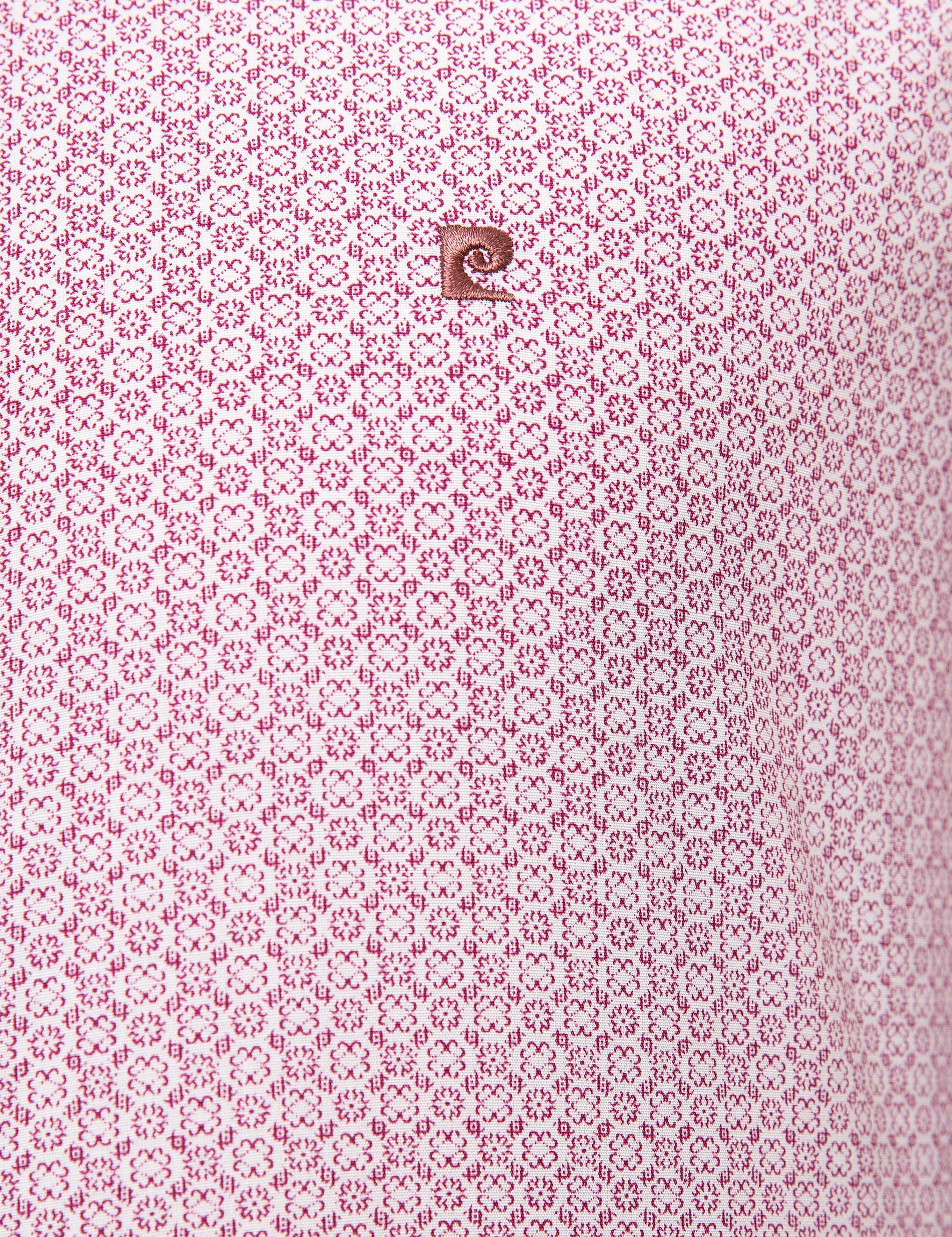 Bordo Slim Fit Uzun Kollu Gömlek