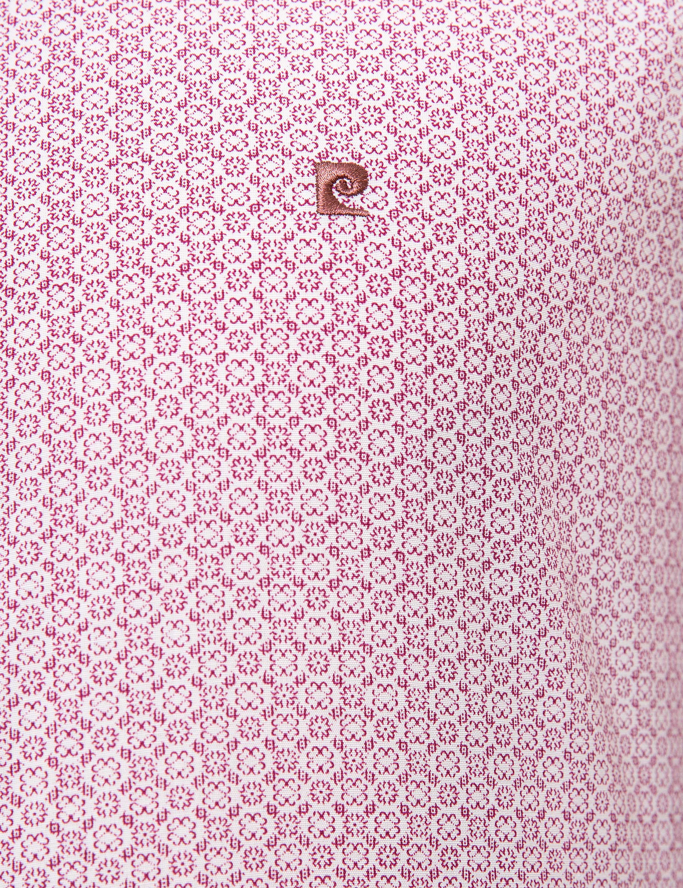 Bordo Slim Fit Uzun Kollu Gömlek
