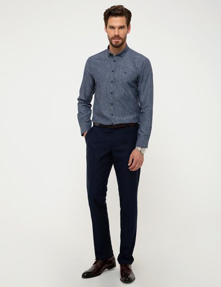 Lacivert Slim Fit Gömlek - 50211223002