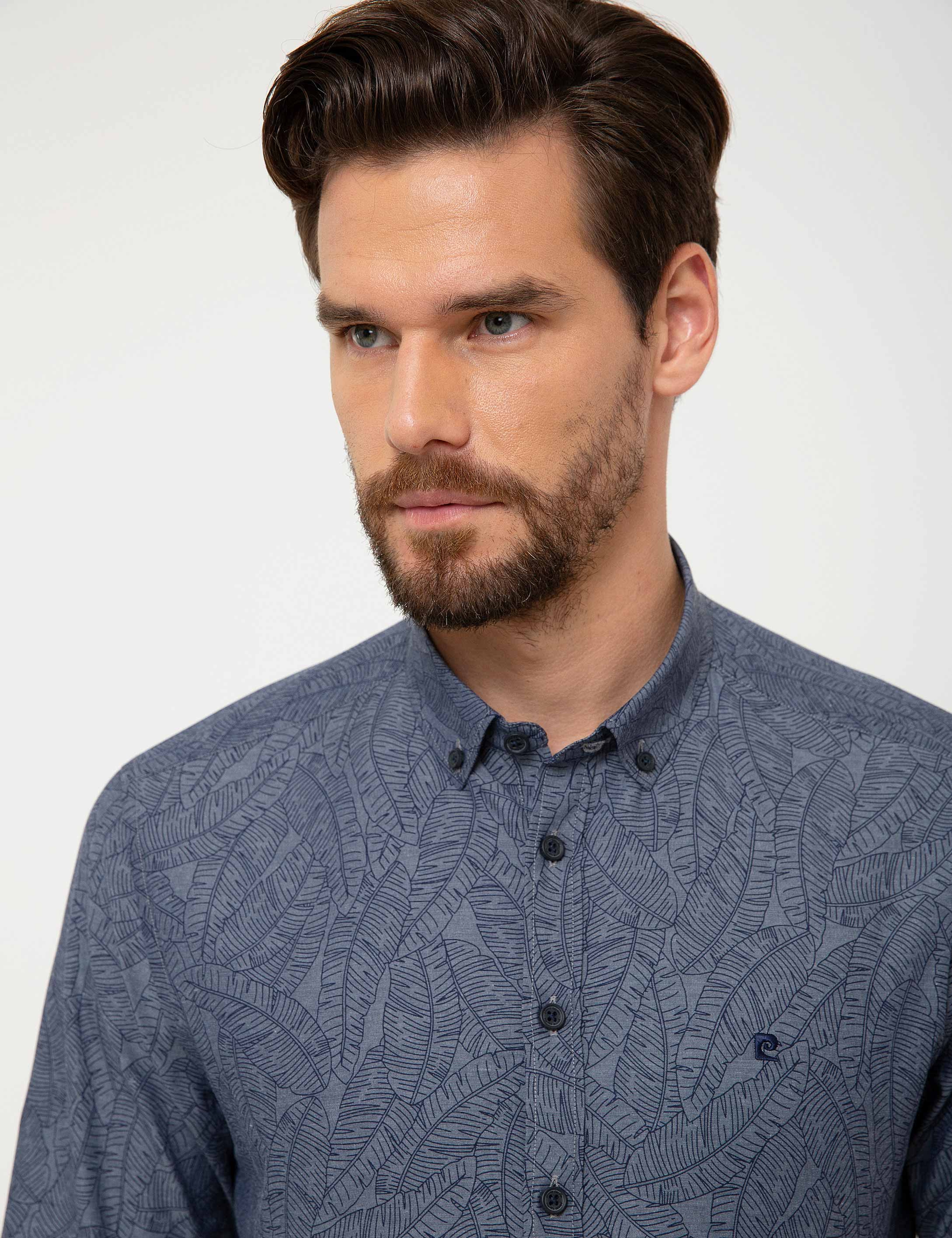 Lacivert Slim Fit Gömlek