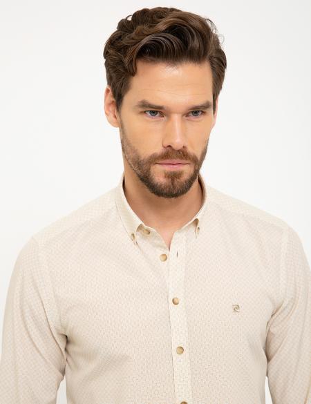 Bej Slim Fit Gömlek - 50211224016