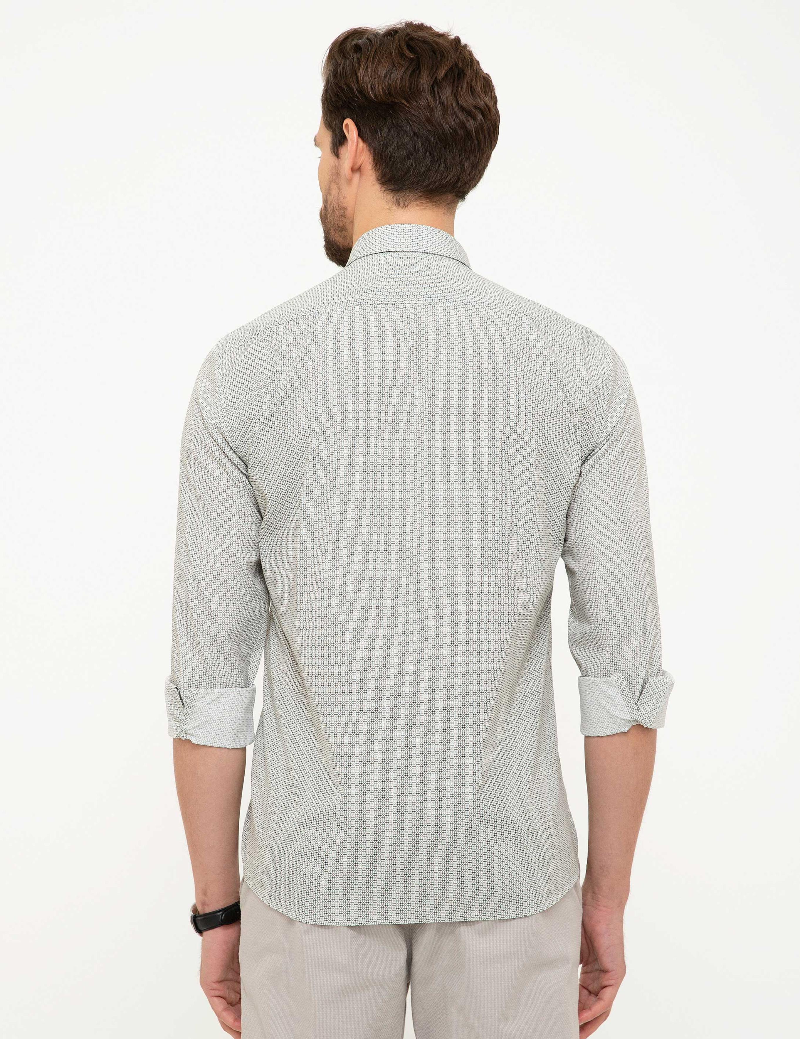 Koyu Yeşil Slim Fit Gömlek