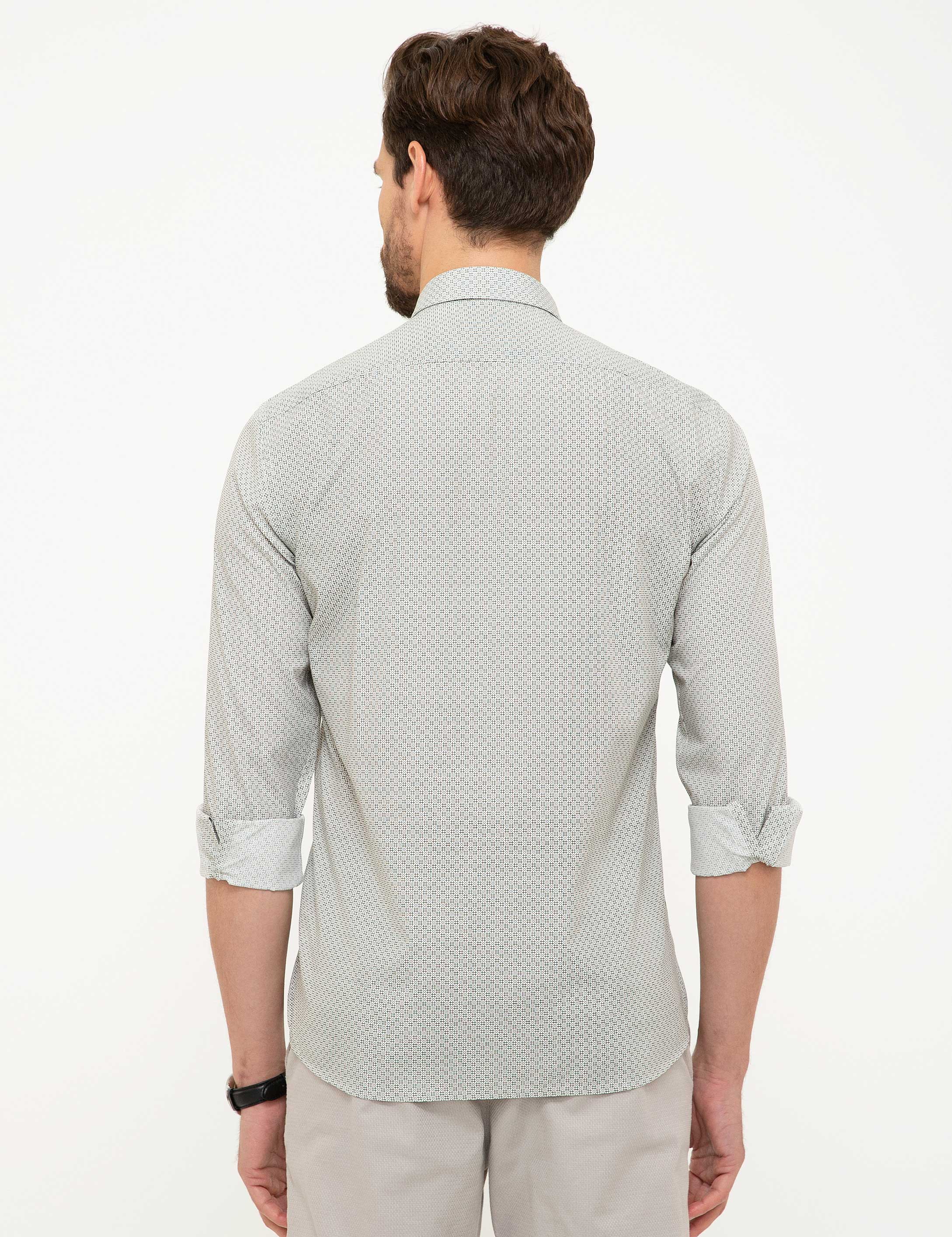 Koyu Yeşil Slim Fit Gömlek