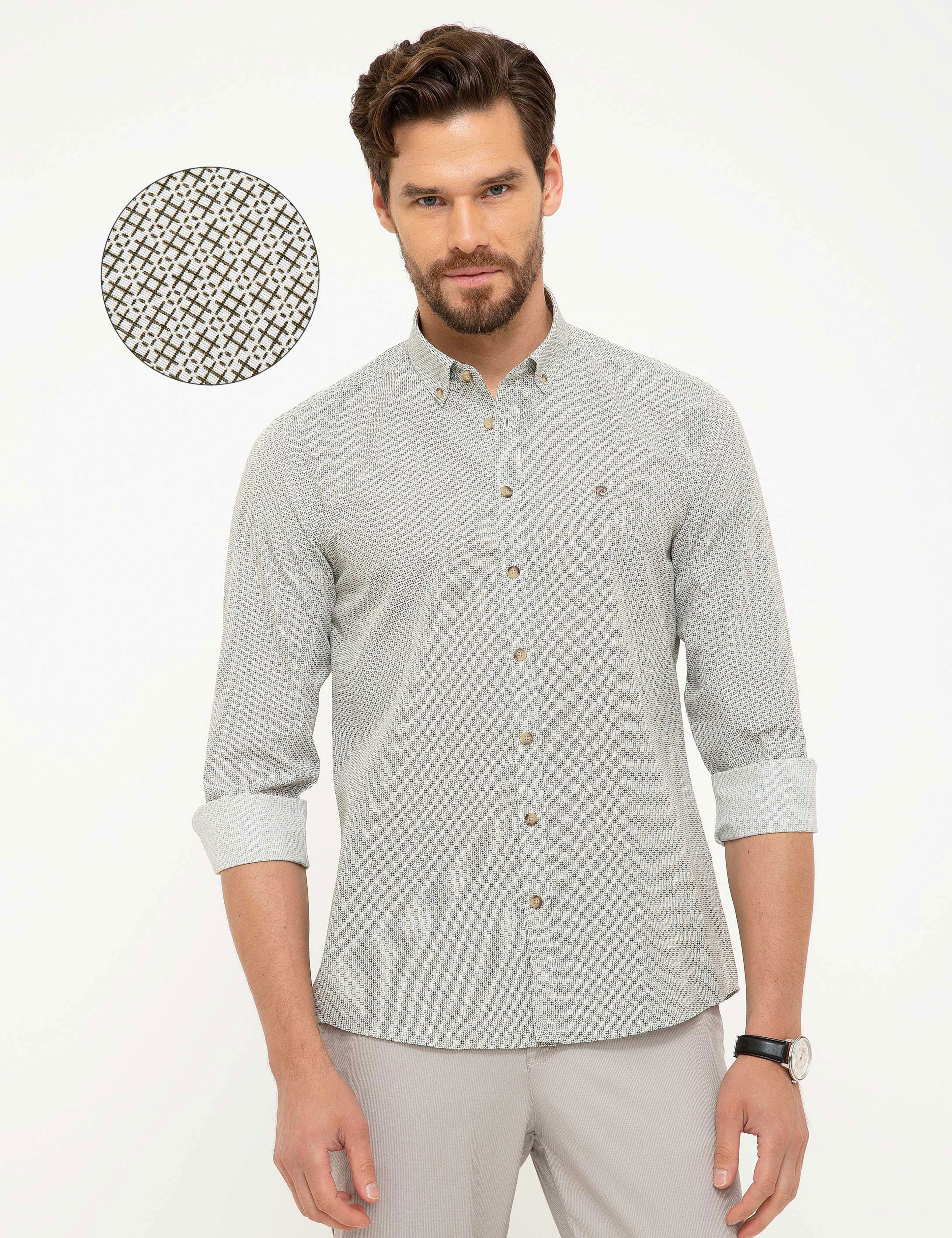 Koyu Yeşil Slim Fit Gömlek