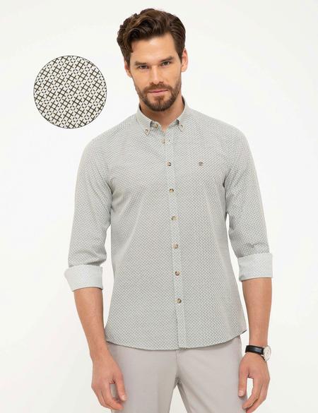 Koyu Yeşil Slim Fit Gömlek - 50211224026