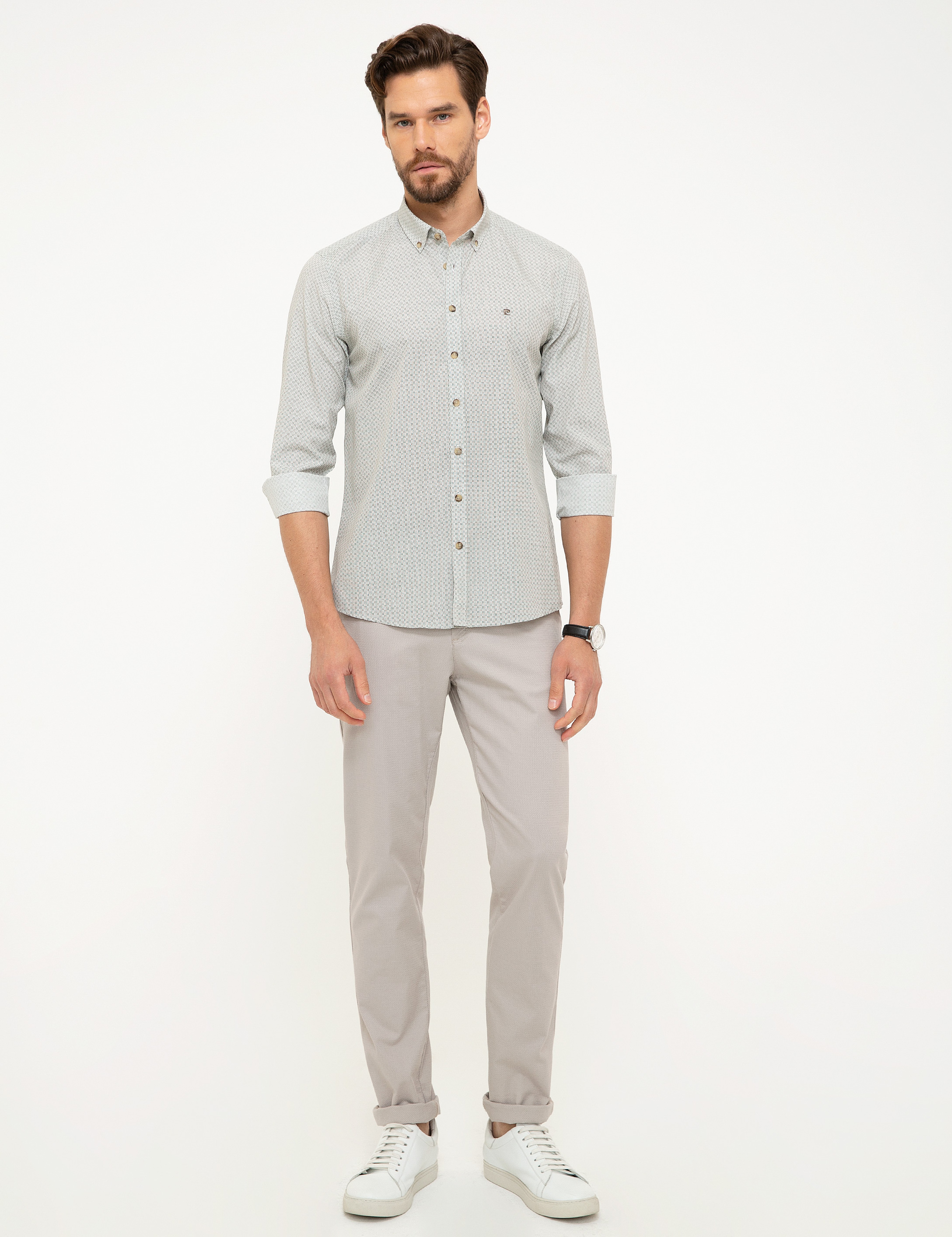 Koyu Yeşil Slim Fit Gömlek - Image 4