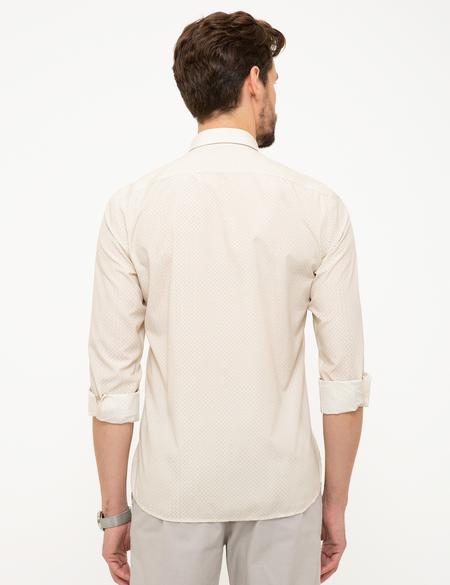 Bej Slim Fit Gömlek - 50211224016