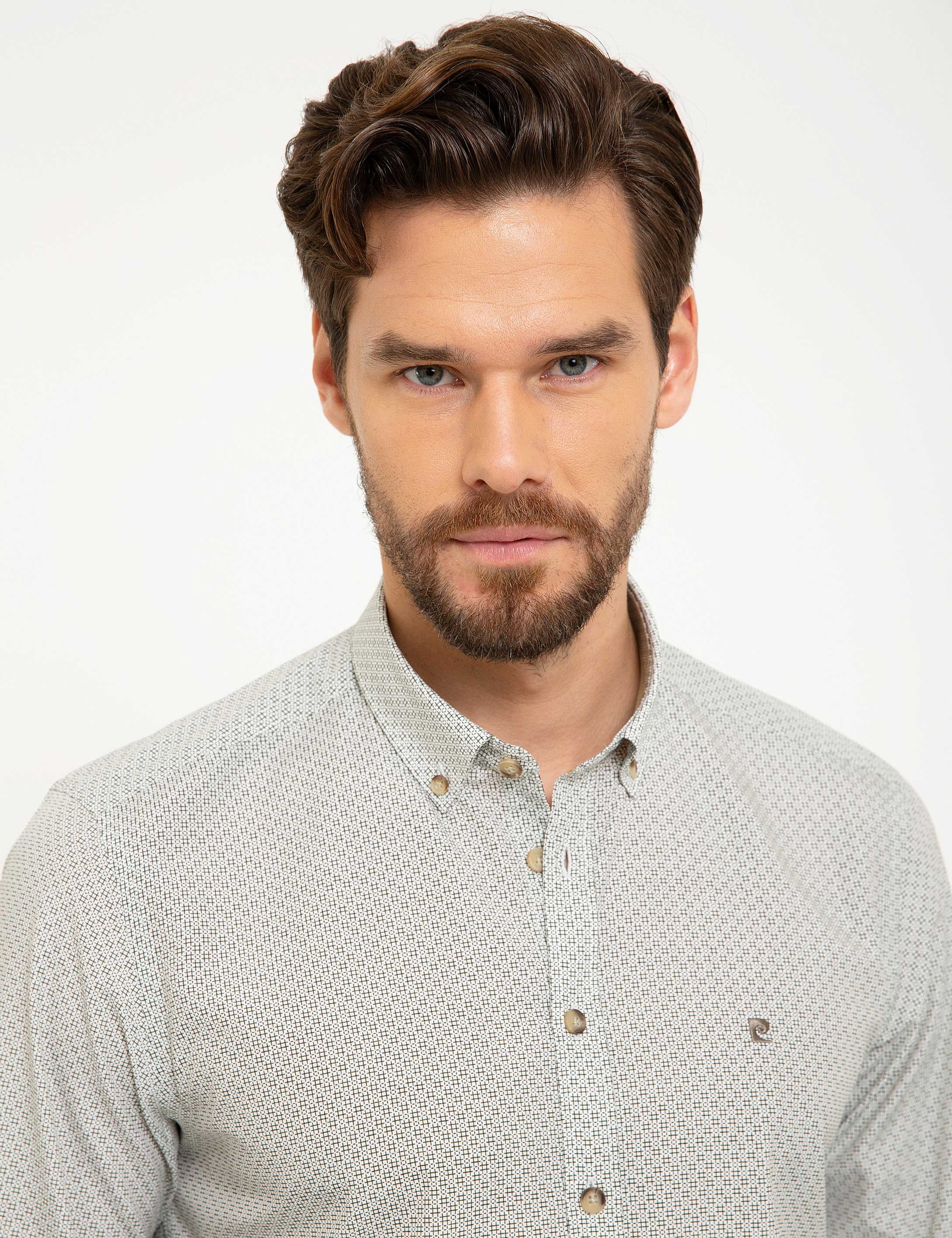 Koyu Yeşil Slim Fit Gömlek - Image 2